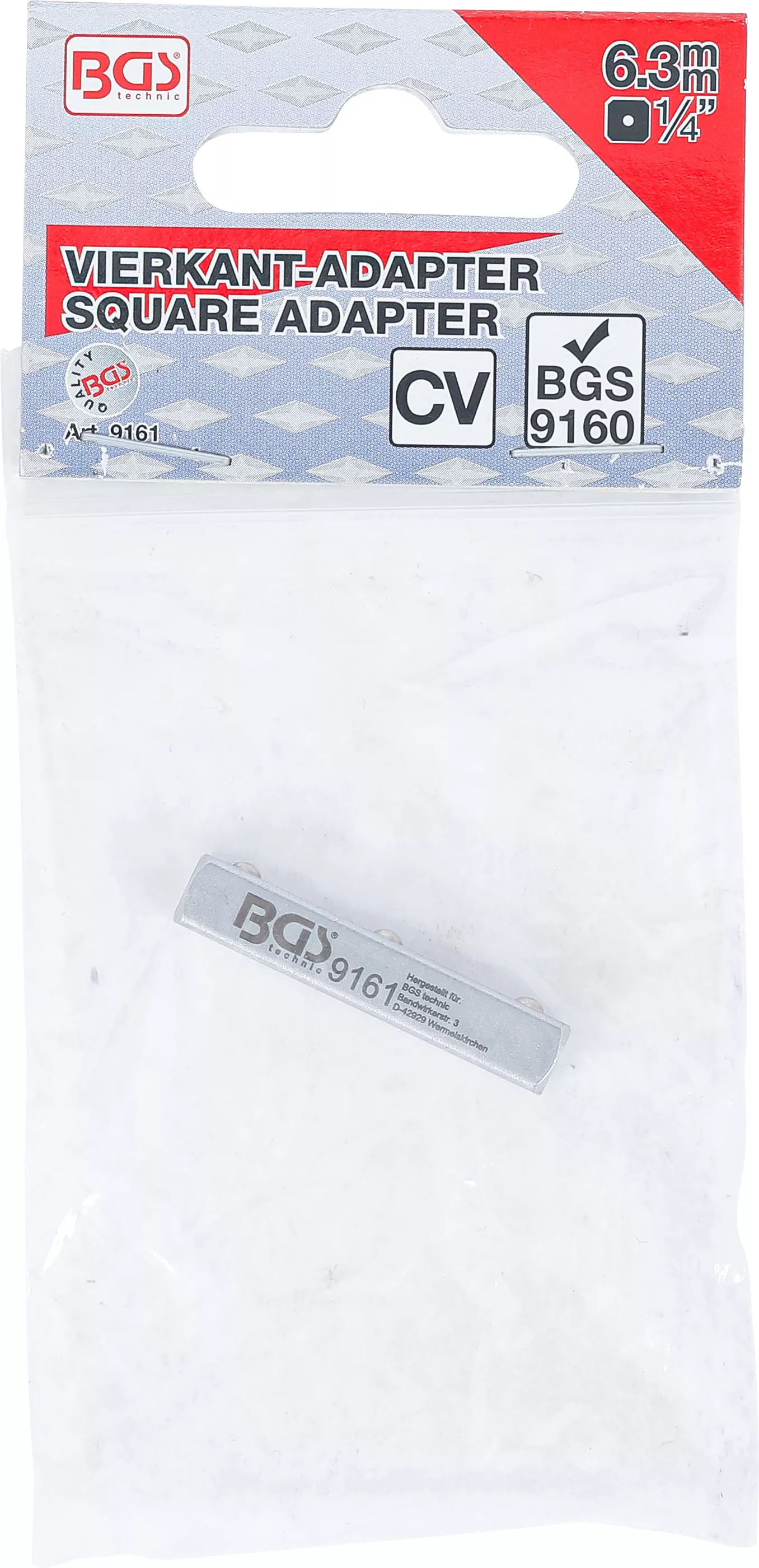 Patrat antrenare | Patrat exterior 6,3 mm (1/4") | pentru BGS 9160 [4]