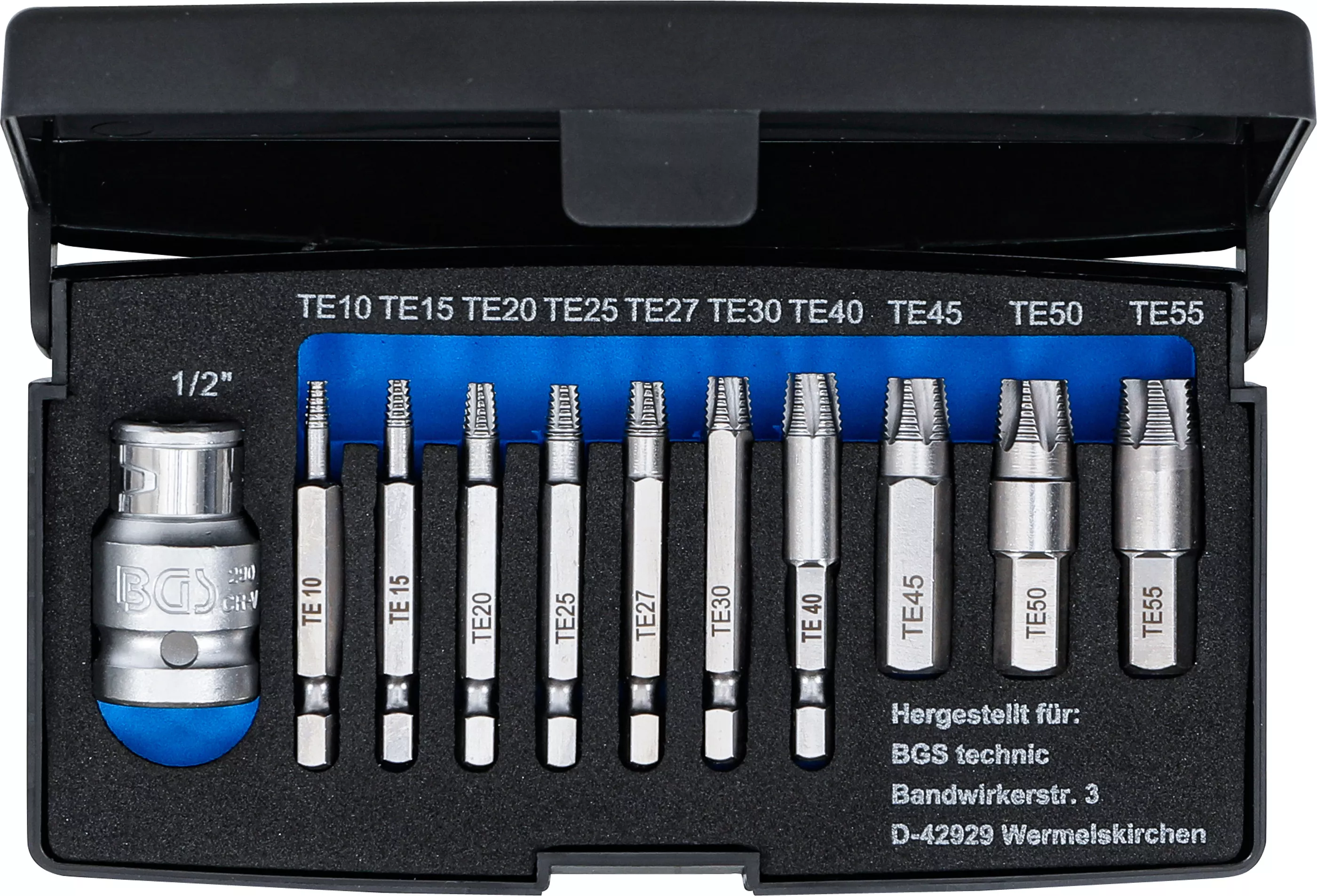 Set extractoare suruburi | pentru Profil T defecte (pentru Torx) T10 - T55 | 11 piese [4]
