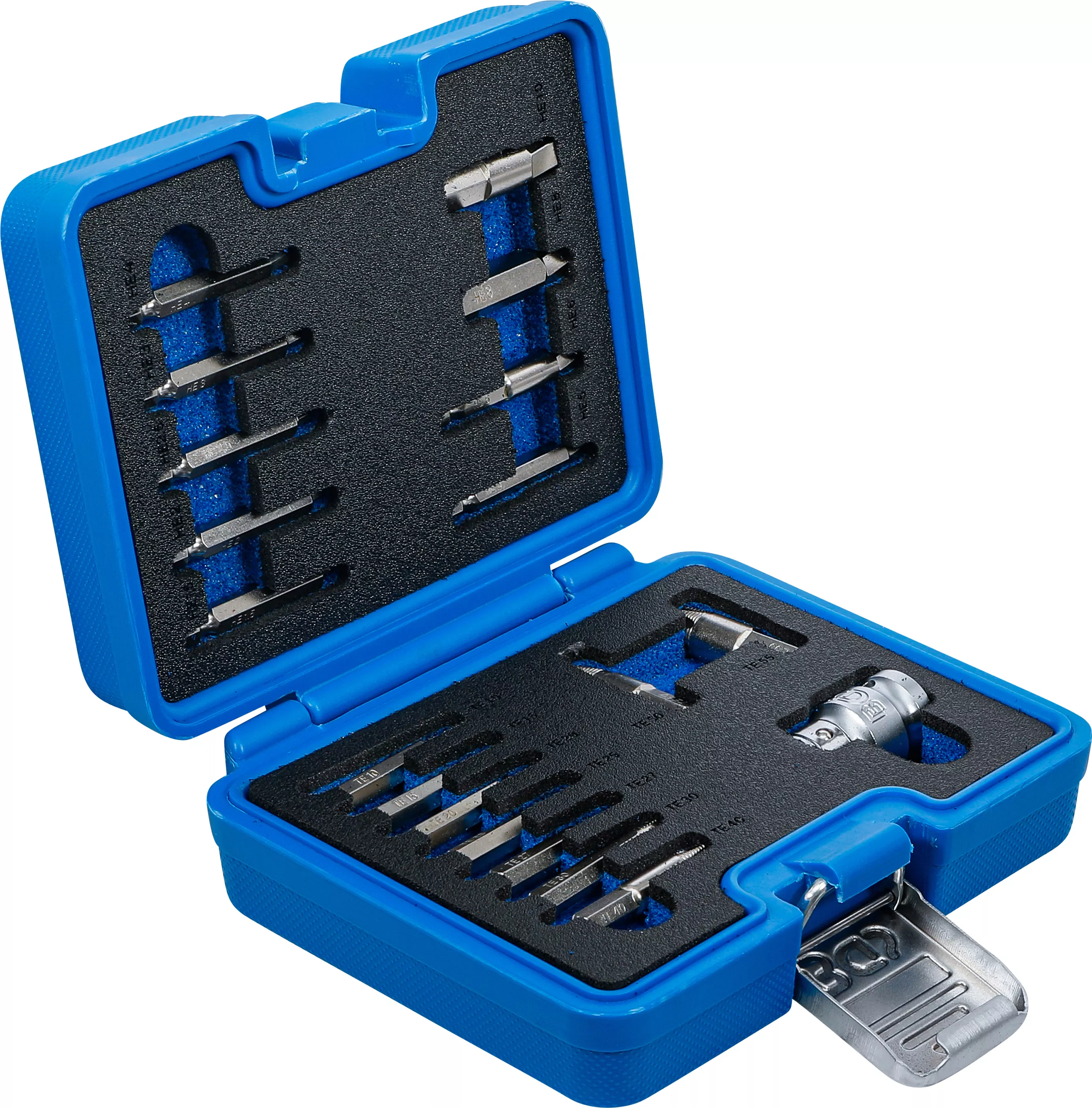 Set extractoare suruburi | pentru hexagon interior 1,5 - 10 mm / Profil T (pentru Torx) | T10 - T55 | 19 piese [2]