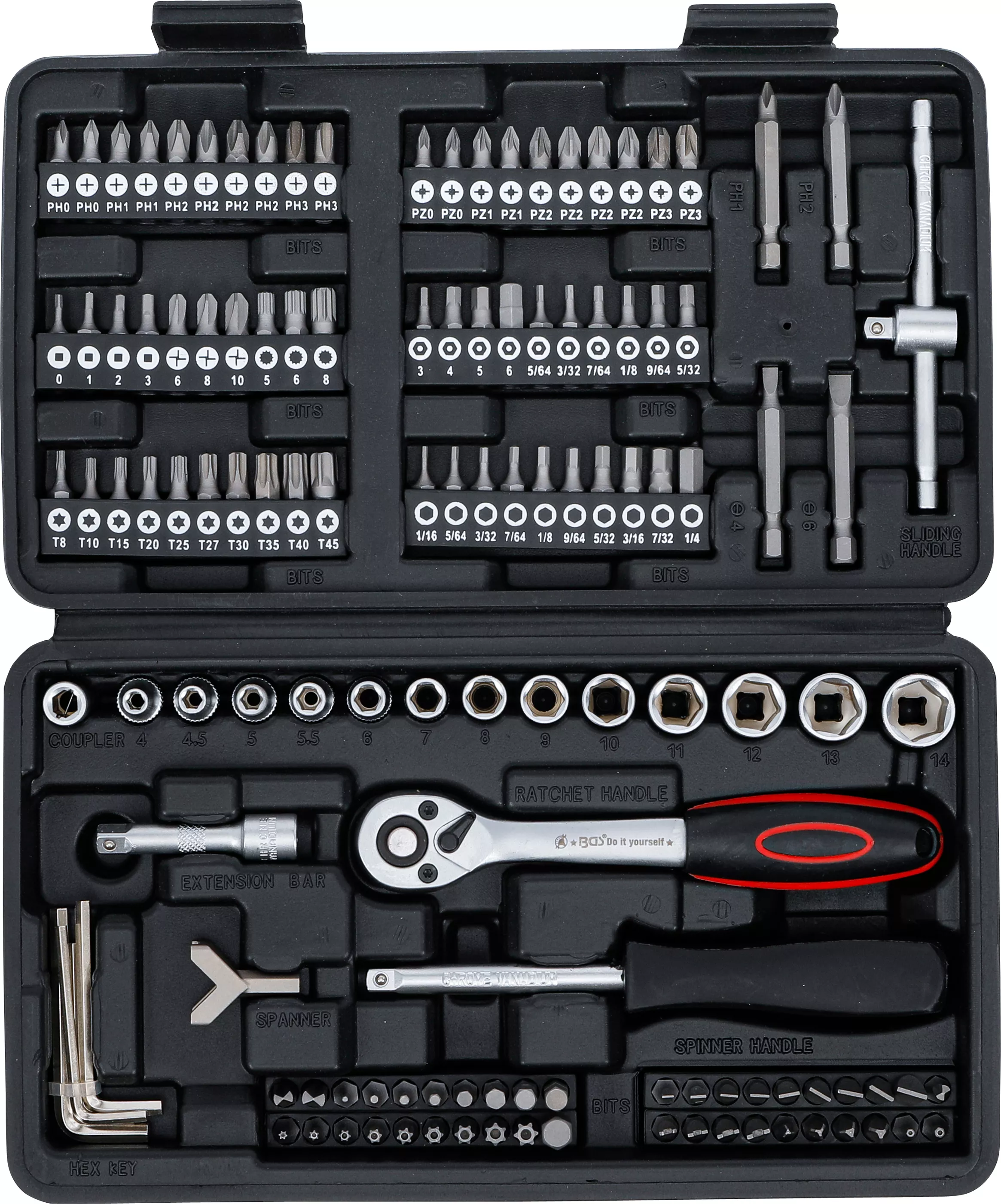 Set chei tubulare | Antrenare 6,3 mm (1/4") | 130 piese [4]
