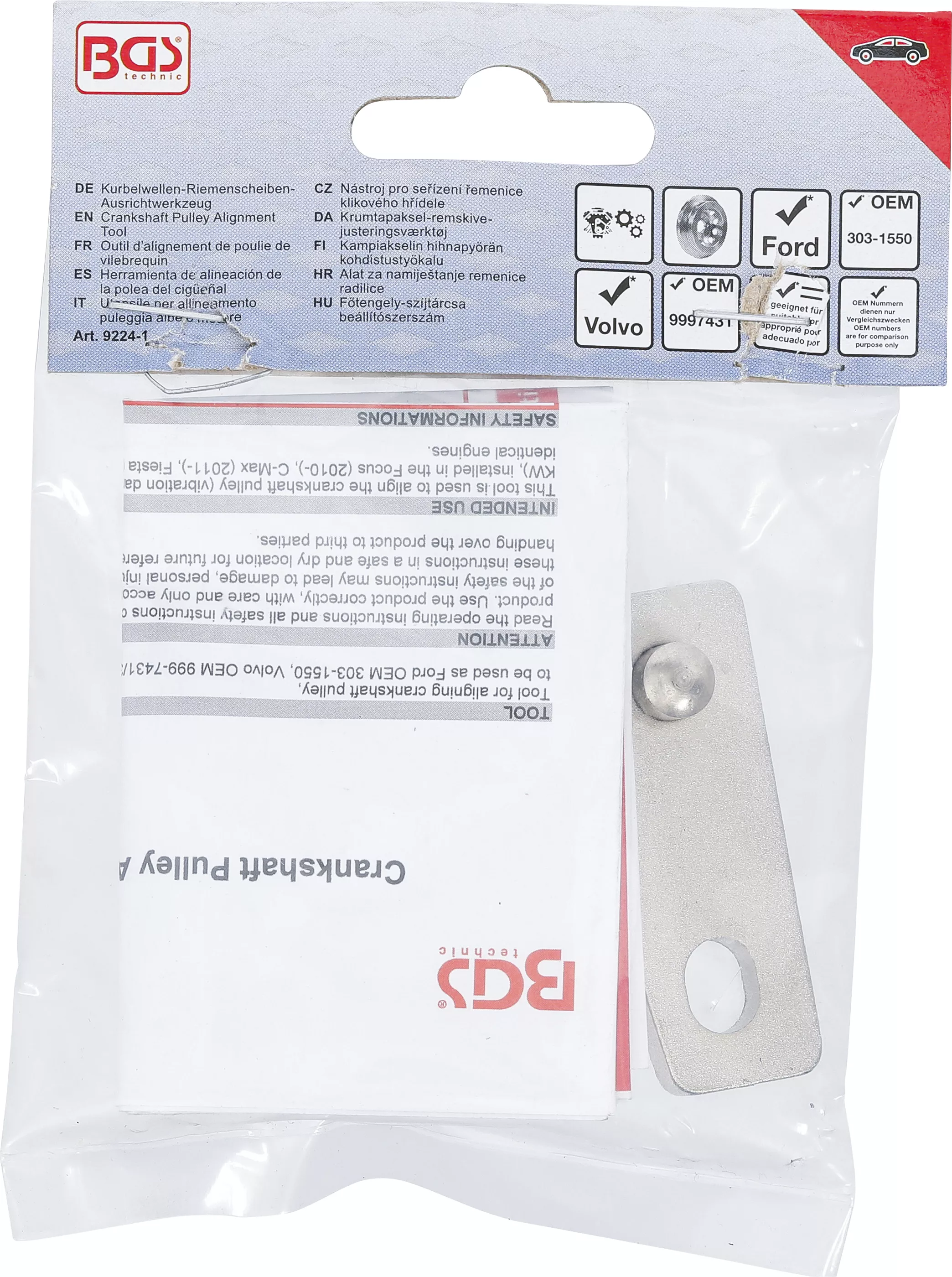 Dispozitiv de aliniere roata curea arbore cotit | pentru Ford, Volvo 1.6L [5]