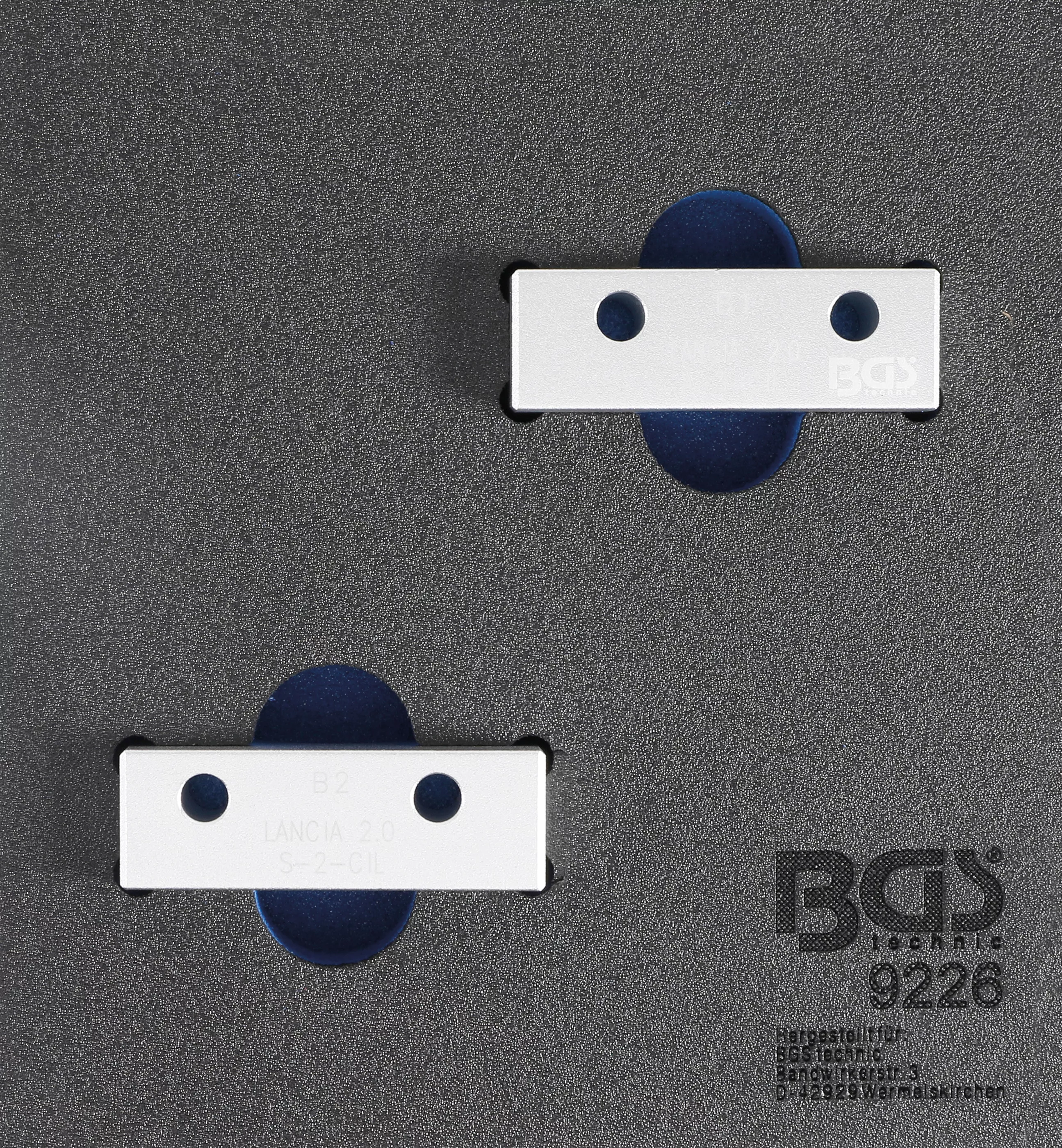 Suport organizator pentru carucior 1/6: Set dispozitive blocare arbori cu came | pentru Lancia K 2.0L 20V [1]