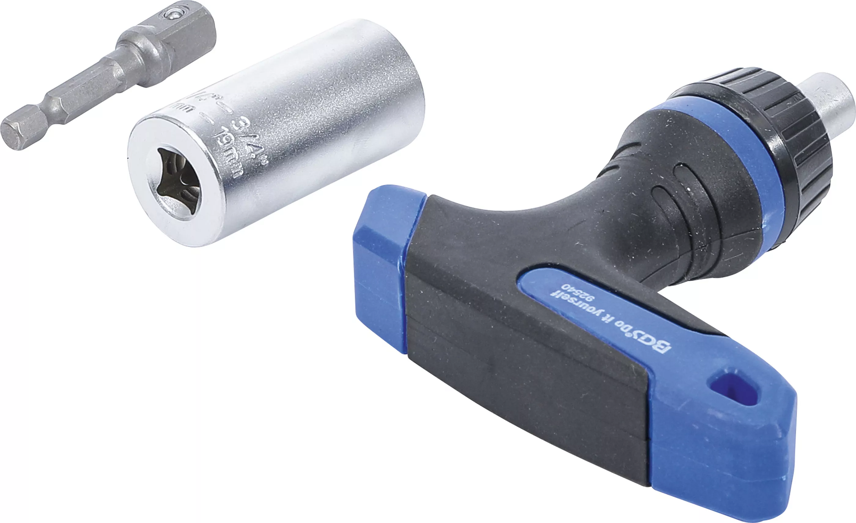 Cap cheie multiplu cu adaptor | cu maner in T cu clichet, comutabil | 3 piese [2]