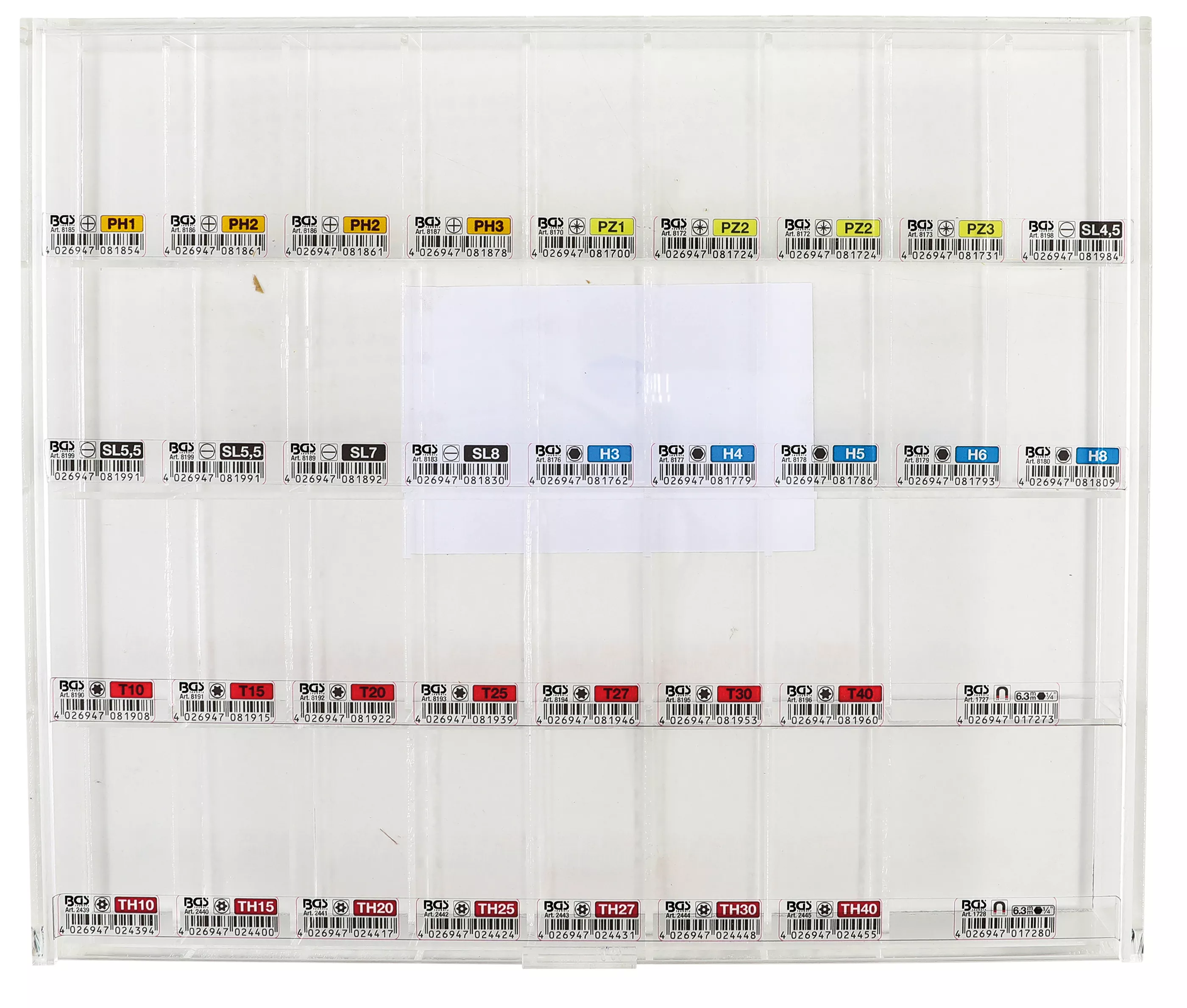 Panou expunere | gol | pentru bit und Bsi suport biti | pentru BGS 9328 [1]