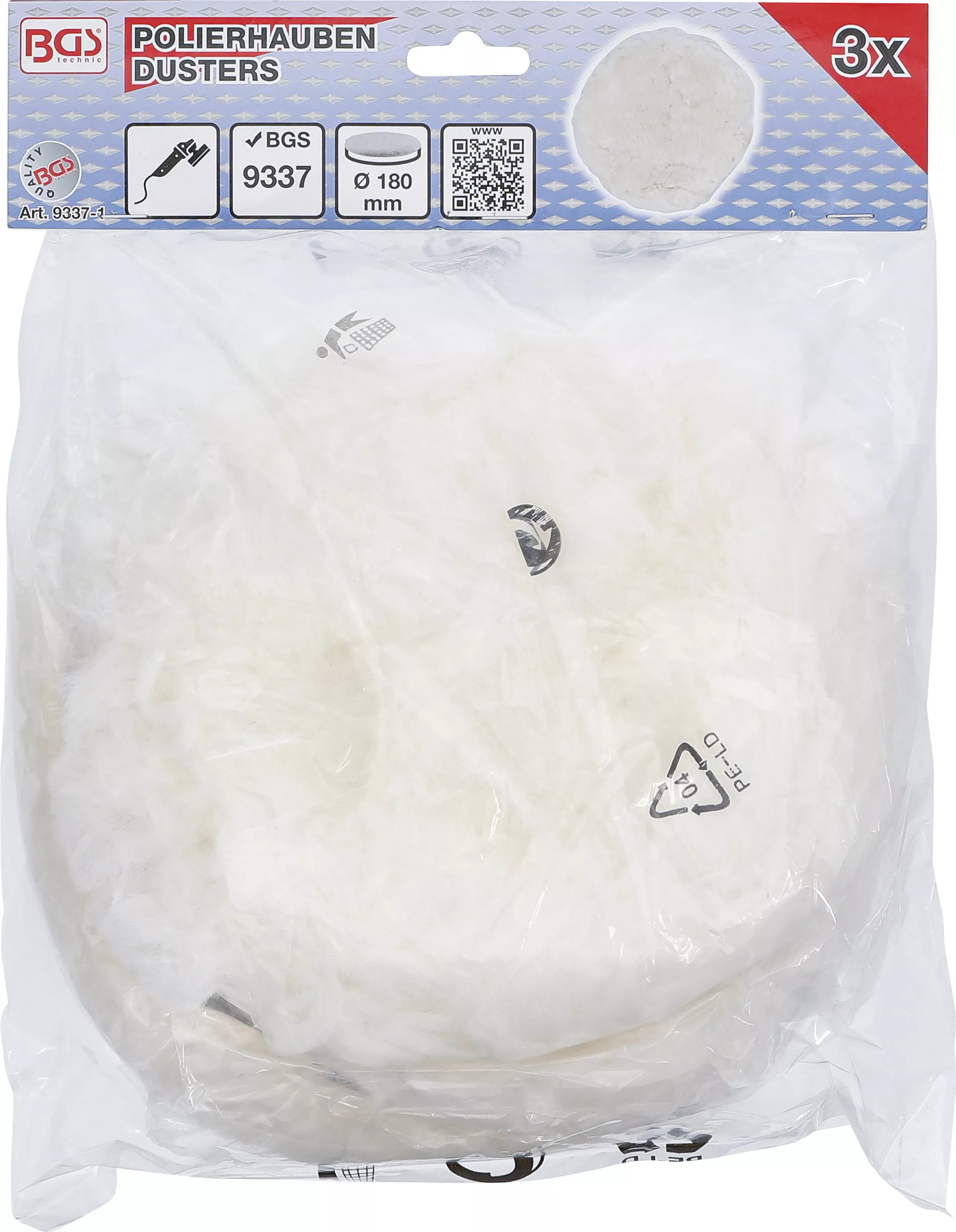 Calote polisare | o 180 mm | 3 piese | pentru BGS 9337 [3]