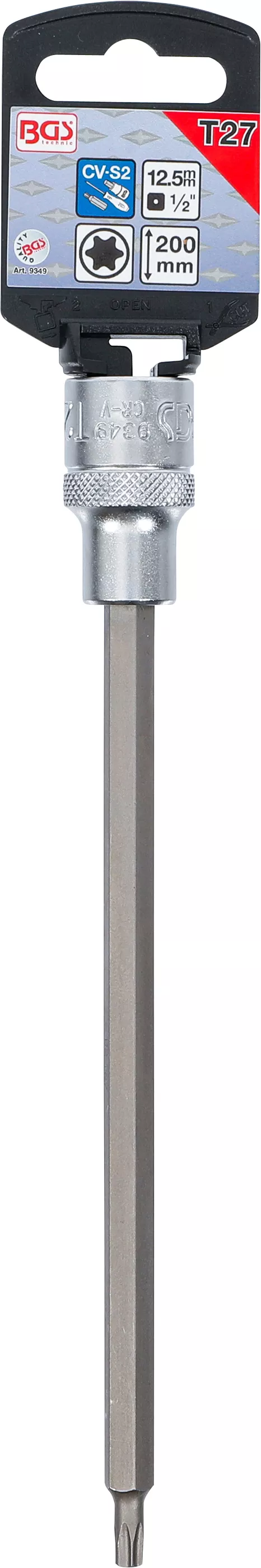 Bit | Lungime 200 mm | 12,5 mm (1/2") | Profil T (pentru Torx) T27 [2]