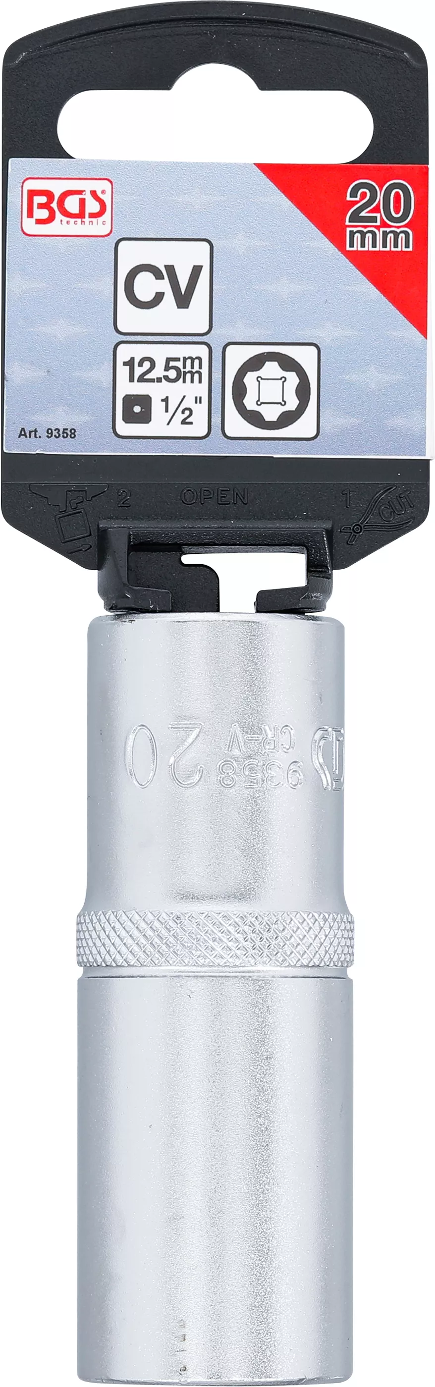 Cheie tubulara Super Lock, lunga | 12,5 mm (1/2") | 20 mm [3]
