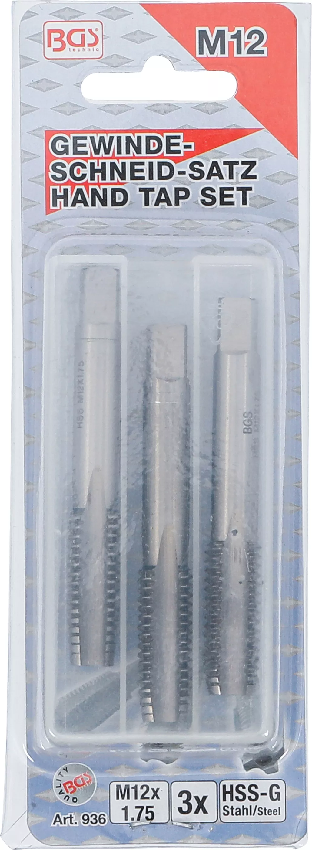 Set tarozi | taiere grosiera, medie si finisare | HSS-G | M12 x 1,75 | 3 piese [4]