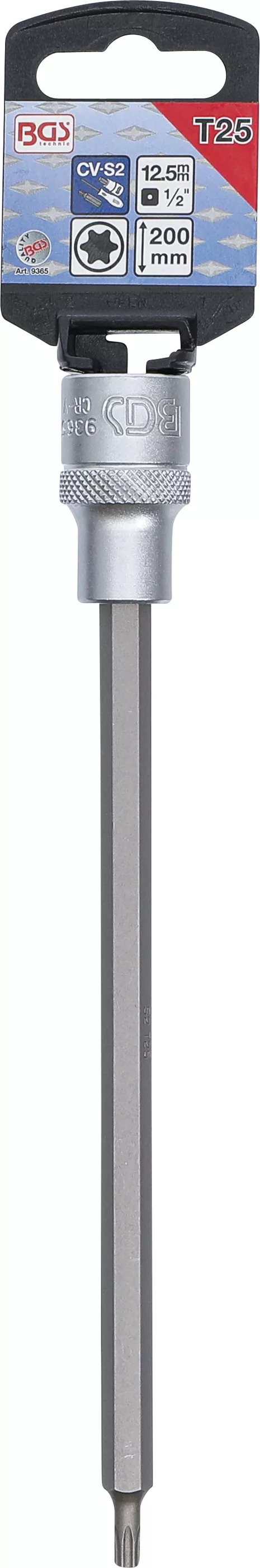 Bit | Lungime 200 mm | 12,5 mm (1/2") | Profil T (pentru Torx) T25 [2]
