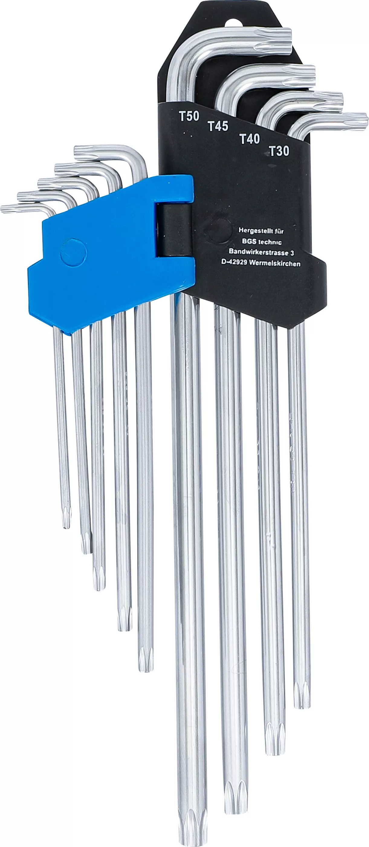 Set chei tip L | extra lungi + extra scurte | Profil T (pentru Torx) T10 - T50 | 9 piese [3]