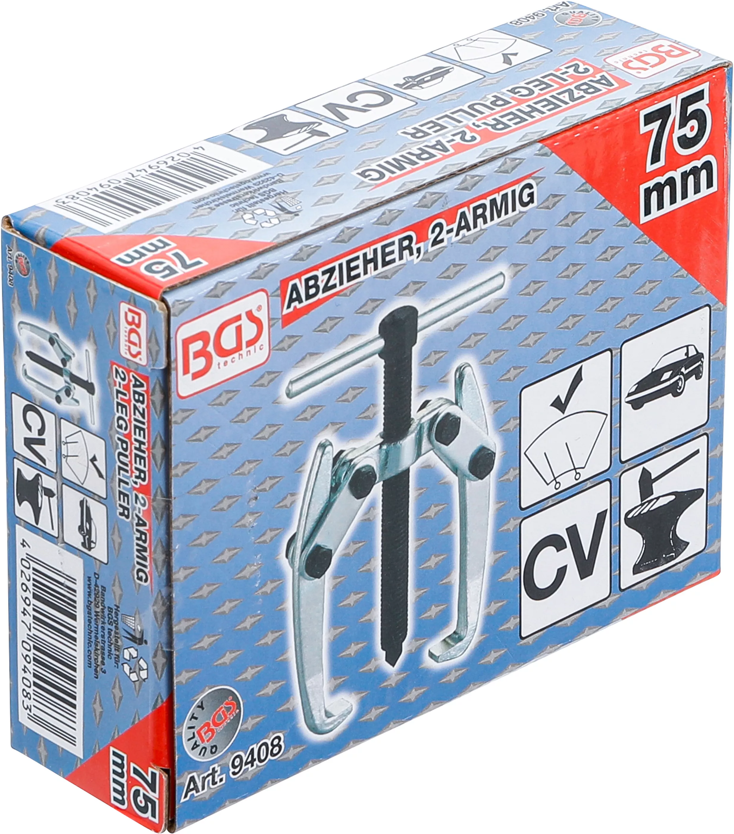 Extractor exterior/interior, cu 2 brate | max. 75 mm [4]