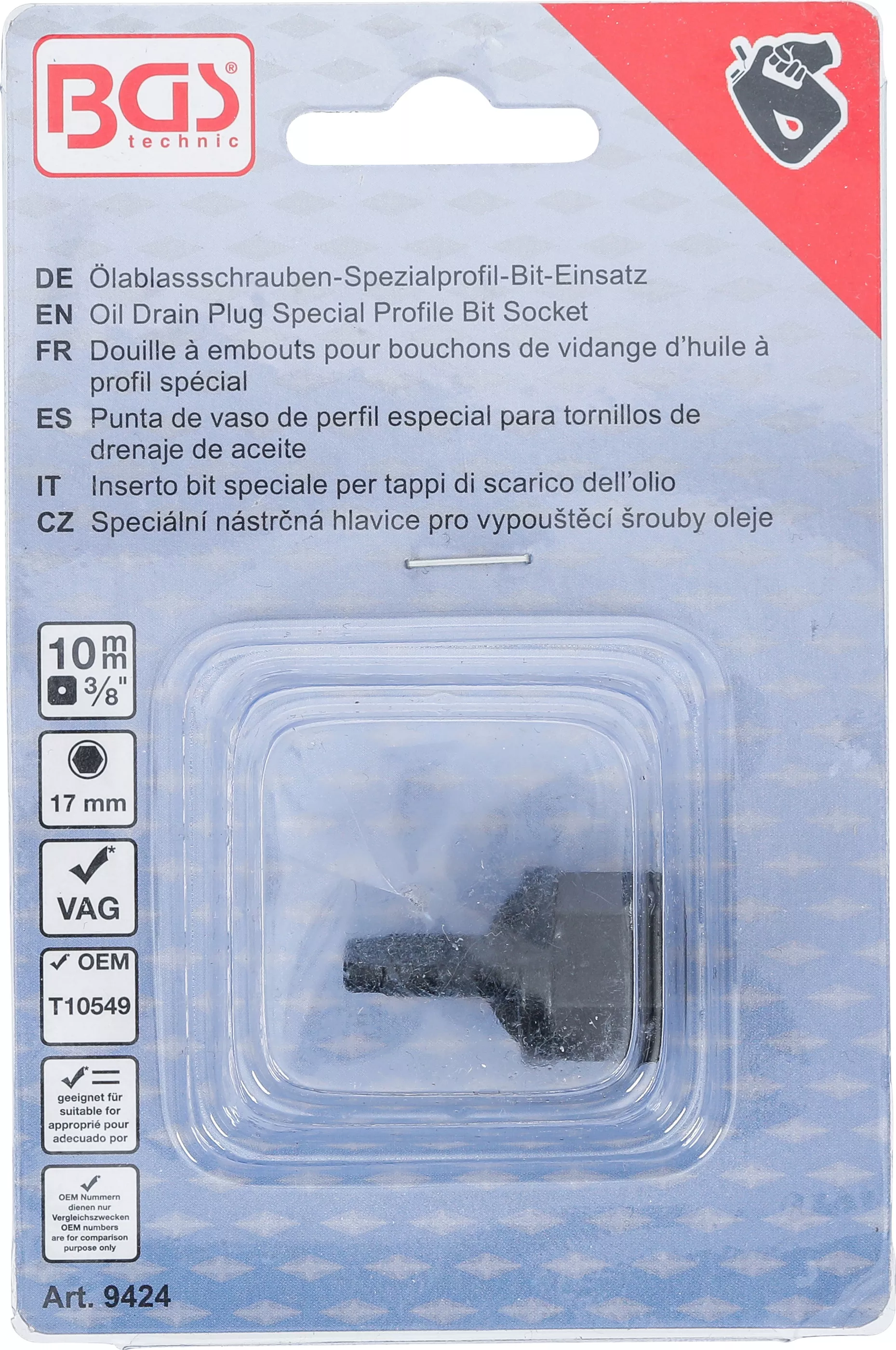 Cap bit profil special buson scurgere ulei | 10 mm (3/8“) | pentru VAG [4]