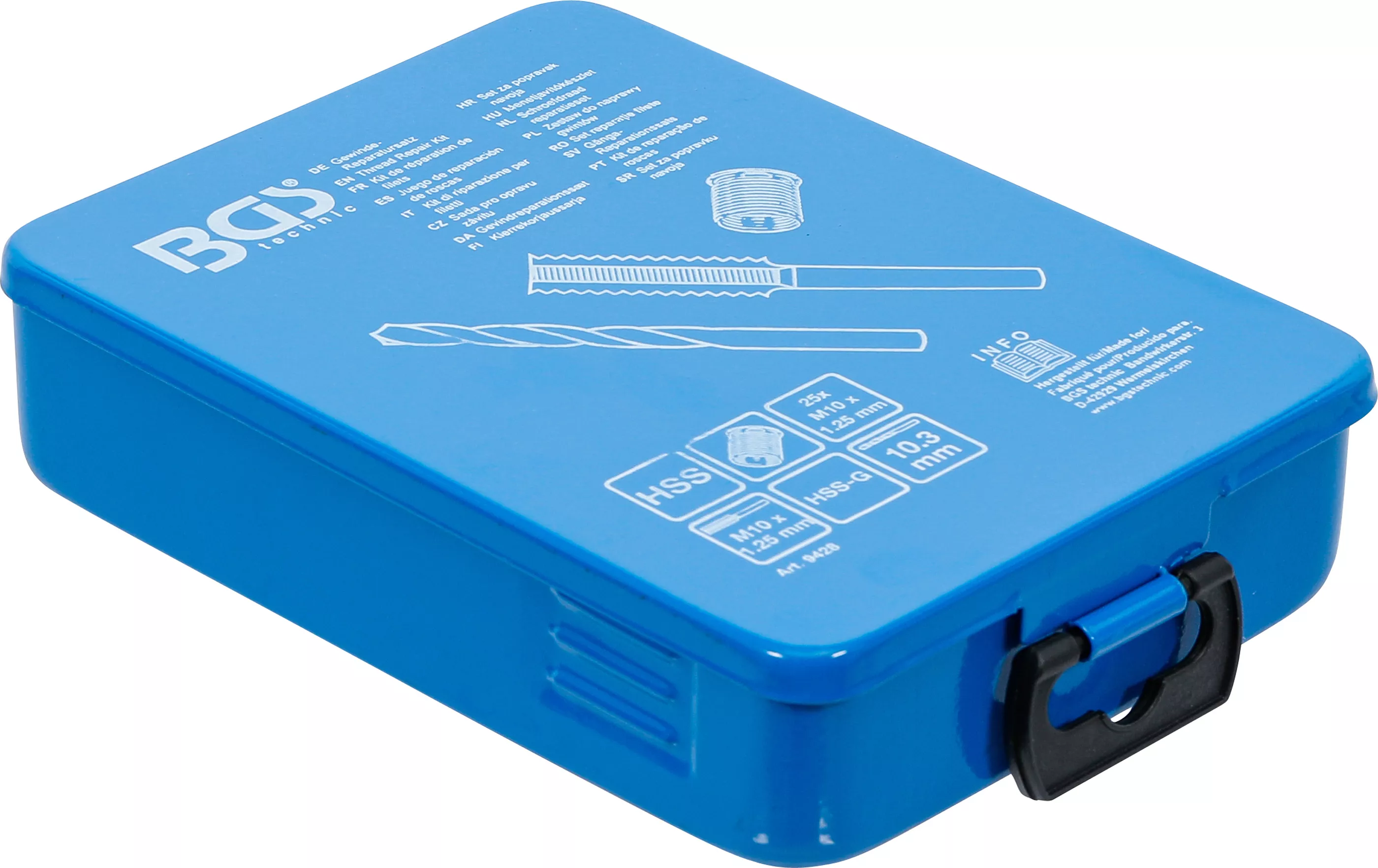 Set reparatie filete | M10 x 1,25 mm | 29 piese [5]