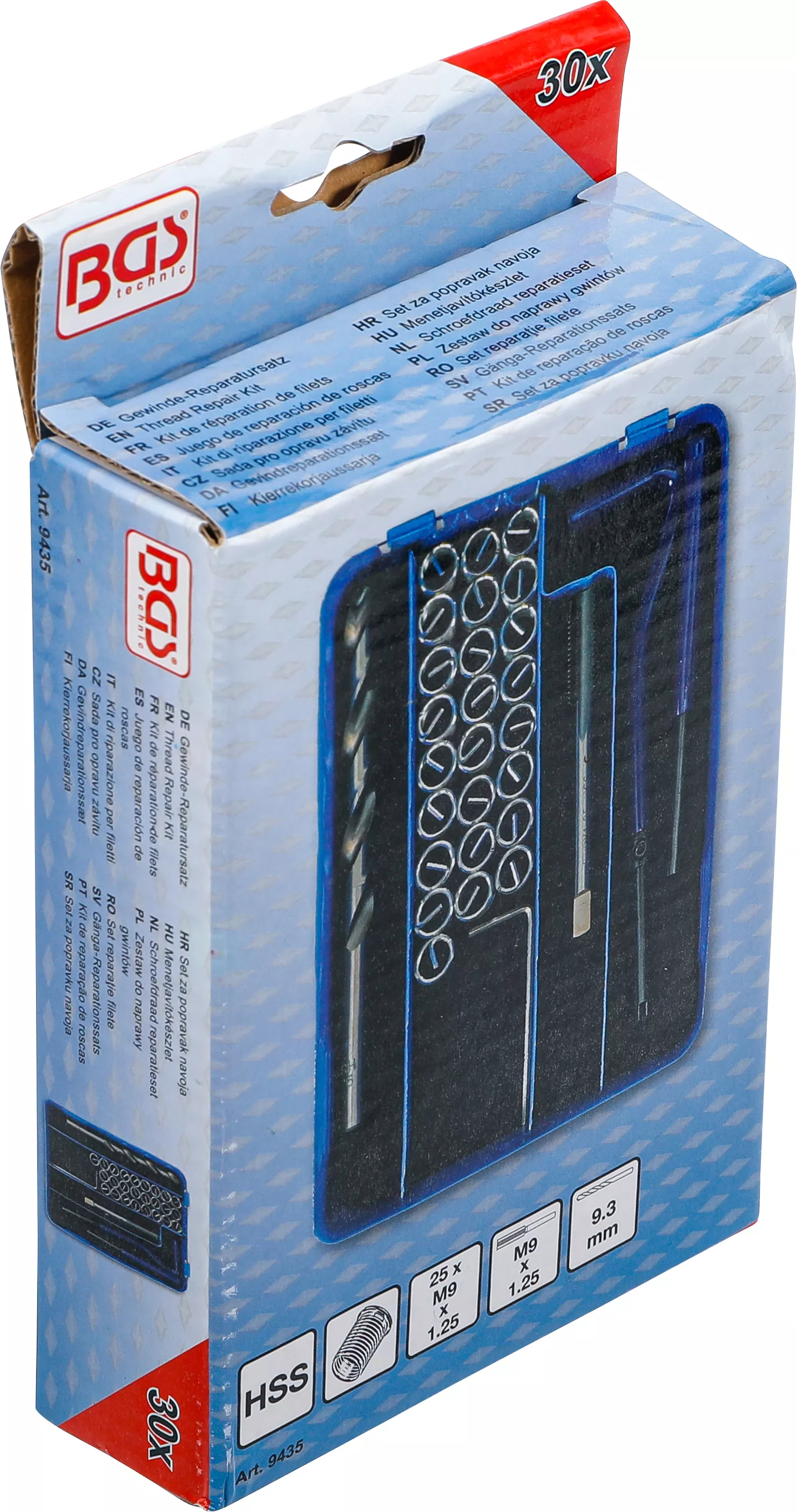 Set reparatie filete | M9 x 1,25 mm | 30 piese [6]