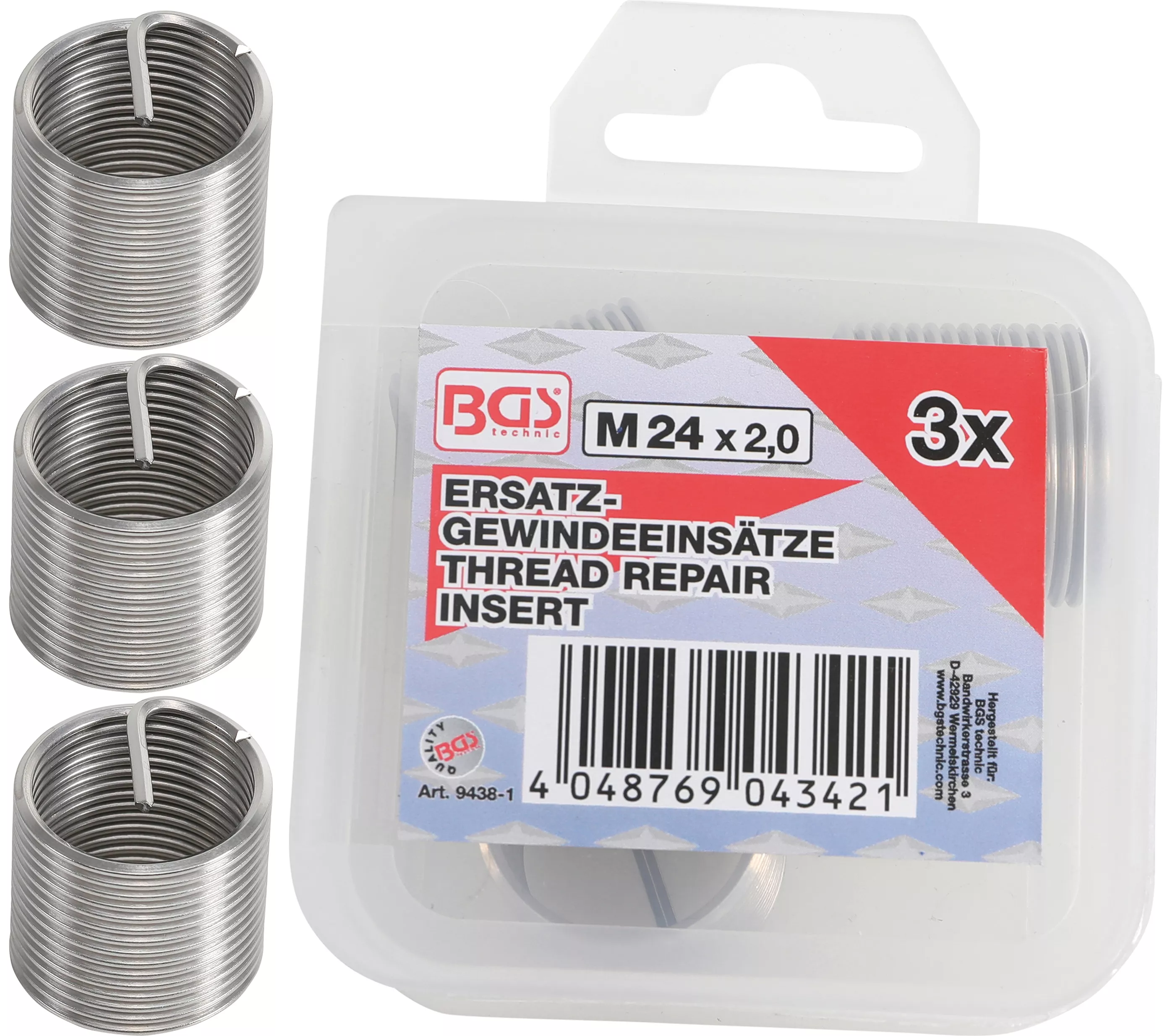Adaptoare filetate de schimb | M24 x 2,0 mm | 3 piese [1]