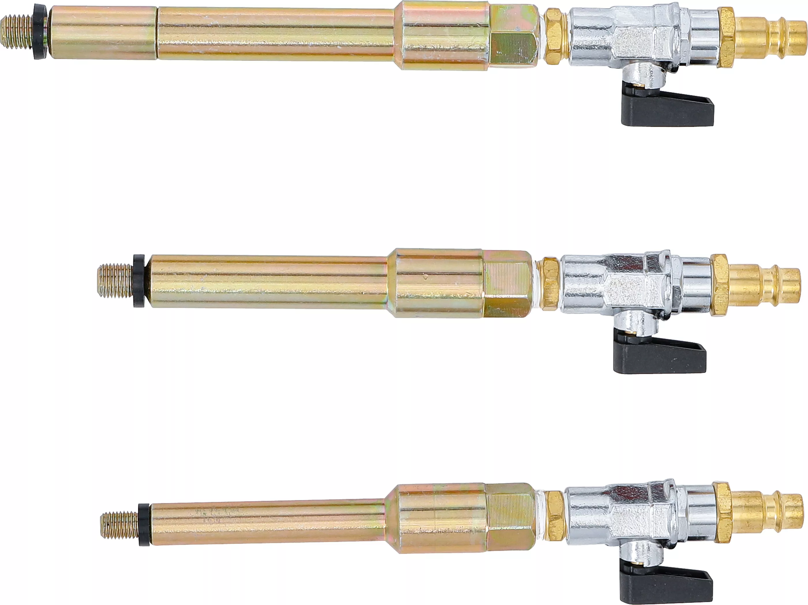Set adaptoare aer comprimat pentru gauri bujii cu incandescenta | M8 x 1,0 - M10 x 1,0 - M10 x 1,25 | 3 piese [3]