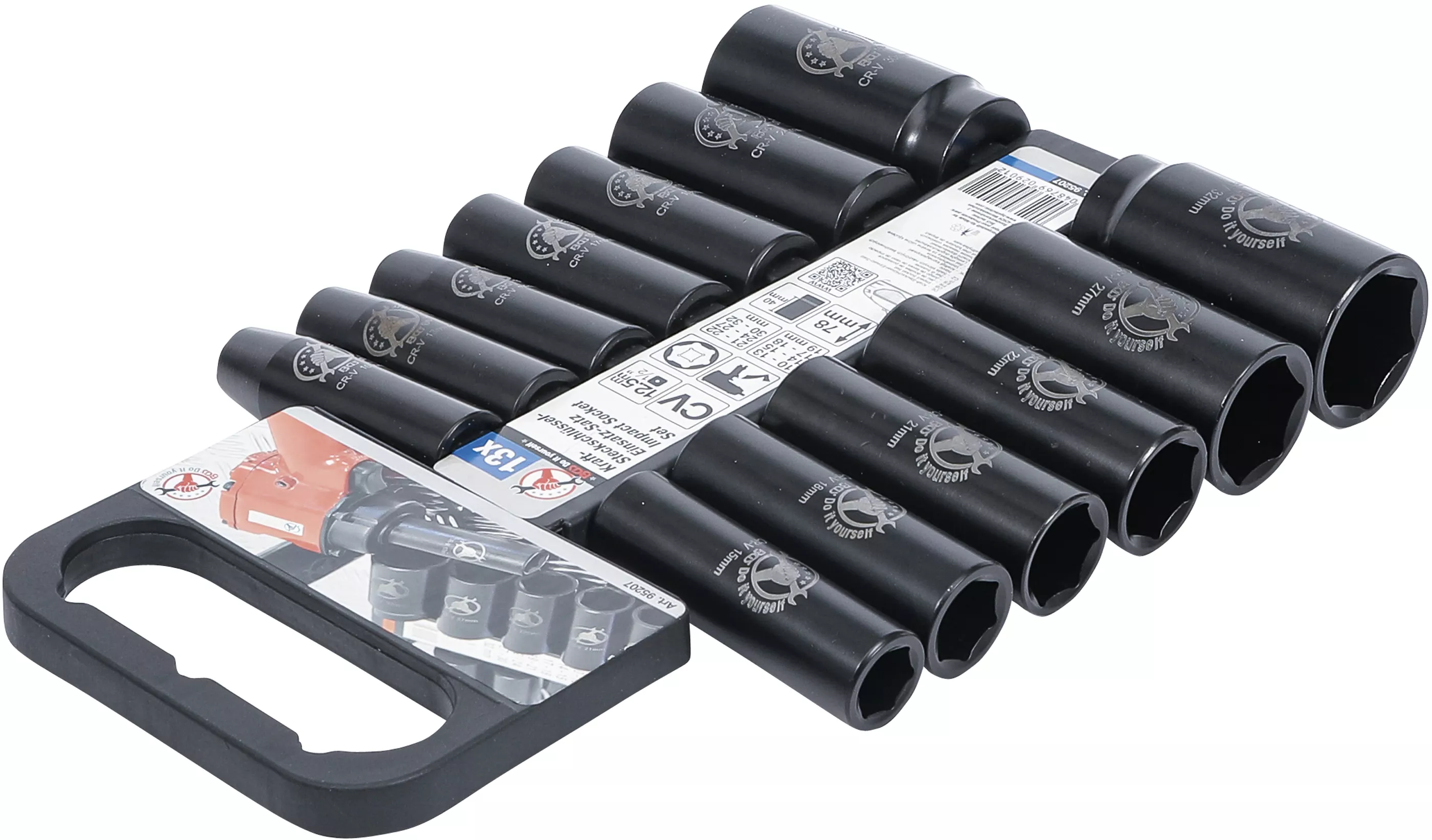 Set chei tubulare de impact | Antrenare 12,5 mm (1/2") | 10 - 32 mm | 13 piese [3]