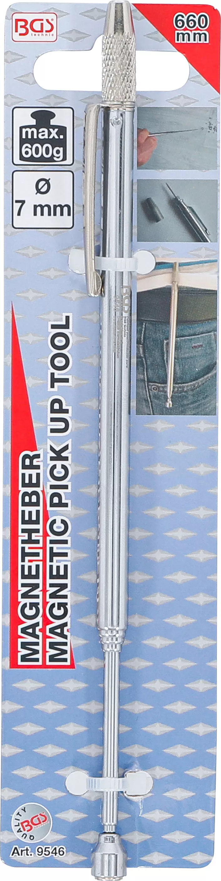 Dispozitiv magnetic de ridicat | 660 mm | Forta de ridicare 0,6 kg [5]