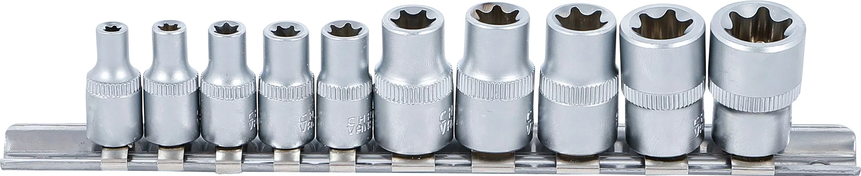 Set chei tubulare Profil E | 6,3 mm (1/4") / 10 mm (3/8") | E4 - E16 | 10 piese [2]