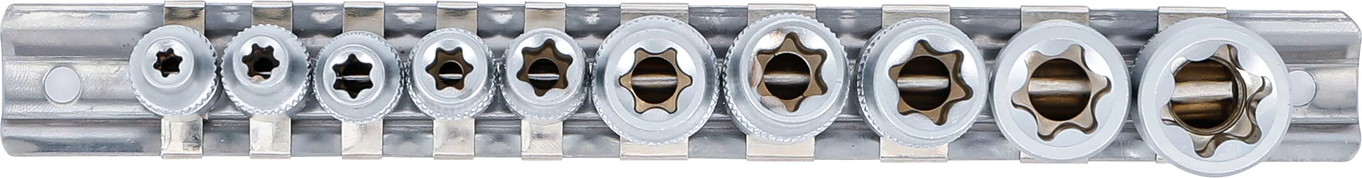 Set chei tubulare Profil E | 6,3 mm (1/4") / 10 mm (3/8") | E4 - E16 | 10 piese [3]