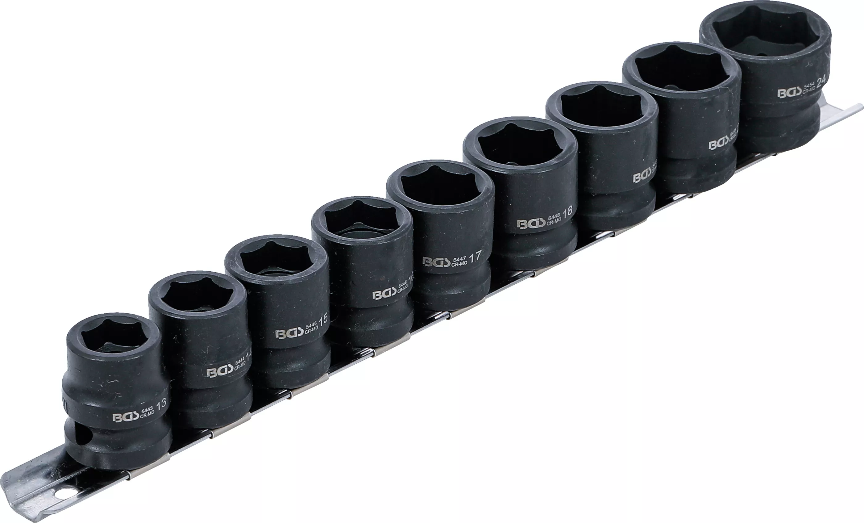 Set chei tubulare de impact 6 colturi, extra plate | 12,5 mm (1/2") | 13 - 24 mm | 9 piese [2]