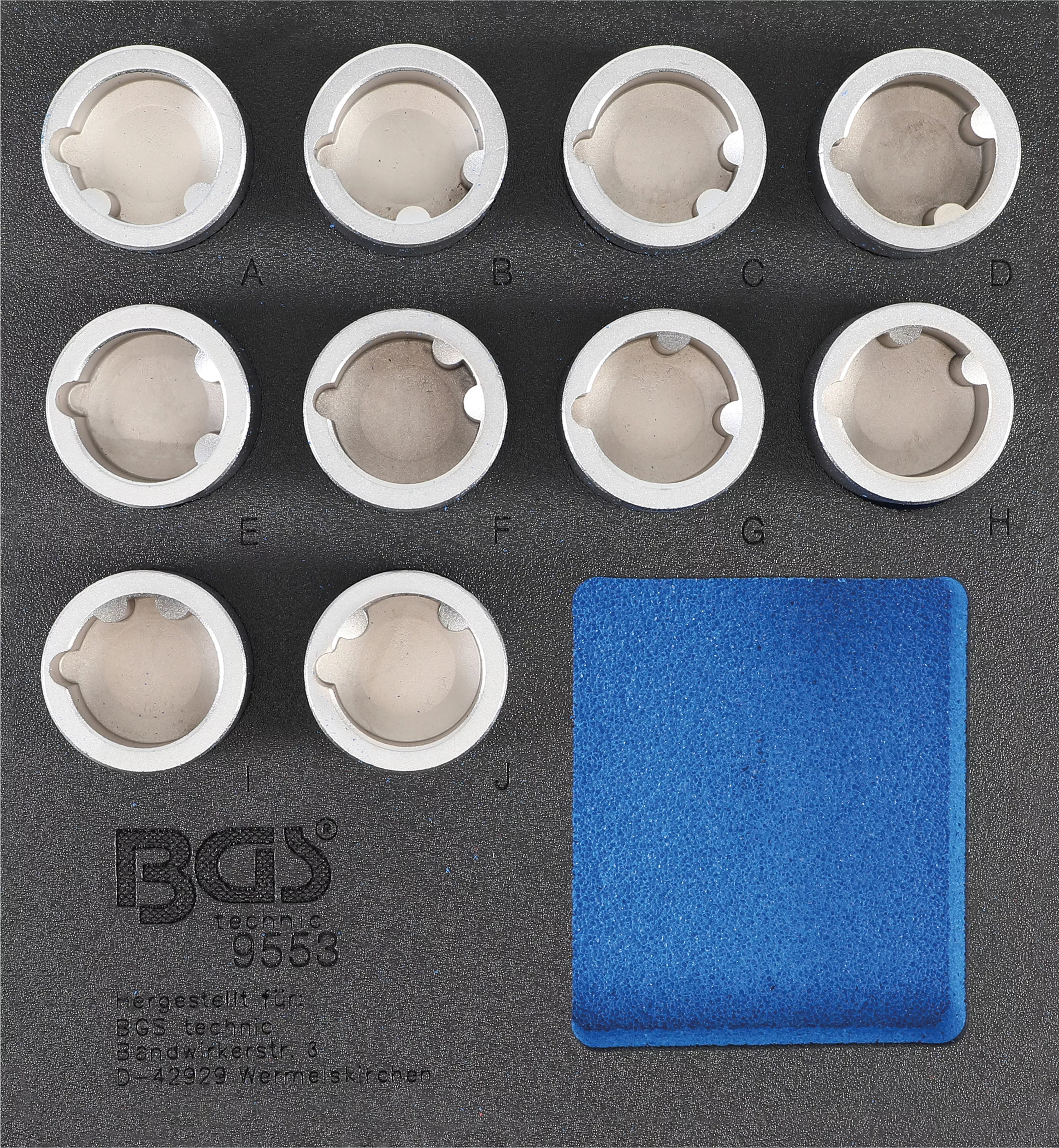 Suport organizator pentru carucior 1/6: Set chei desfacut antifurt pentru Land Rover | 10 piese [1]