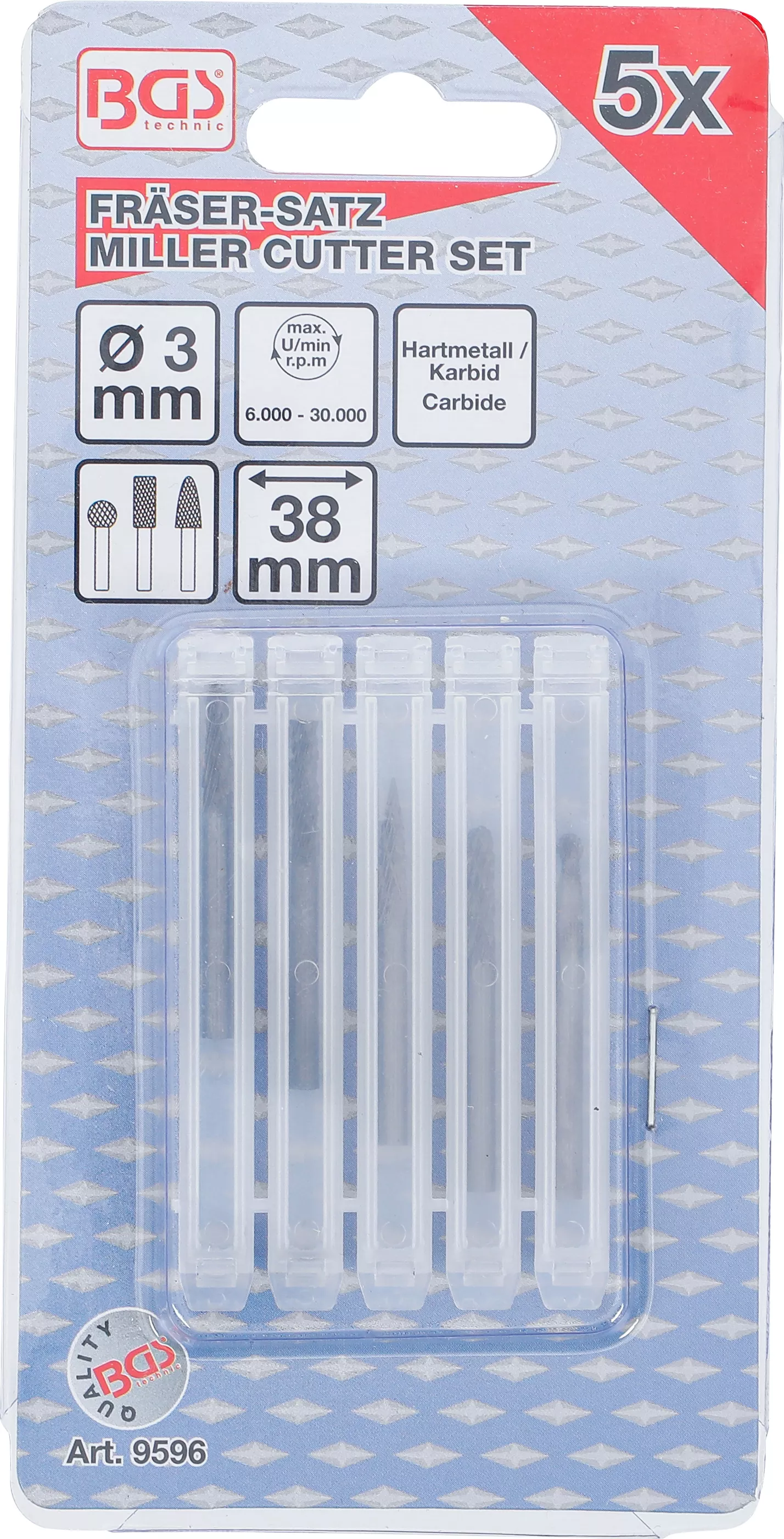Set freze HSS, extra scurte | 5 piese [4]
