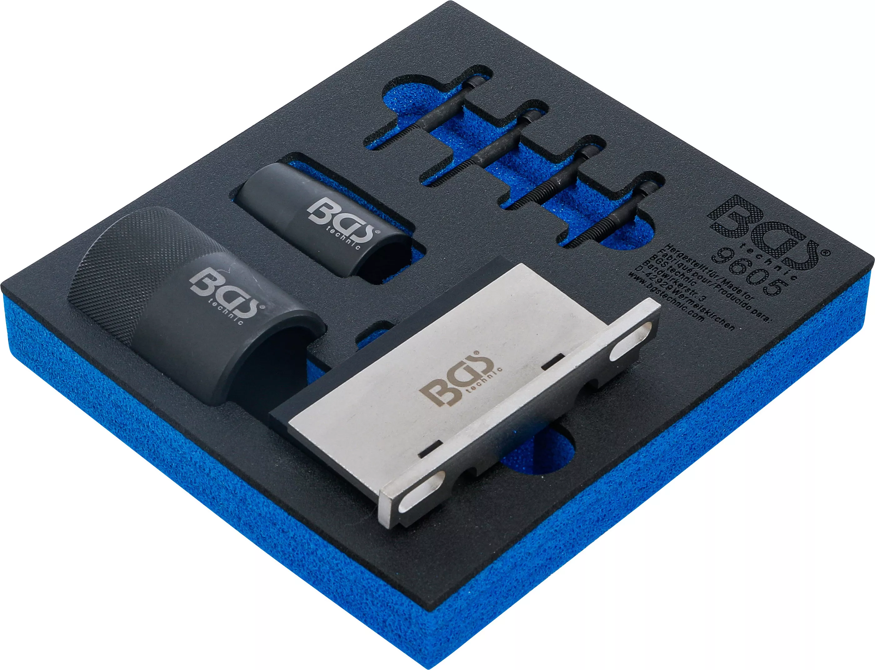 Suport organizator pentru carucior 1/6: Dispozitiv prindere axe cu came si set unelte pentru inel etansare arbore cotit | pentru Ford, Volvo 2.5 Turbo [2]