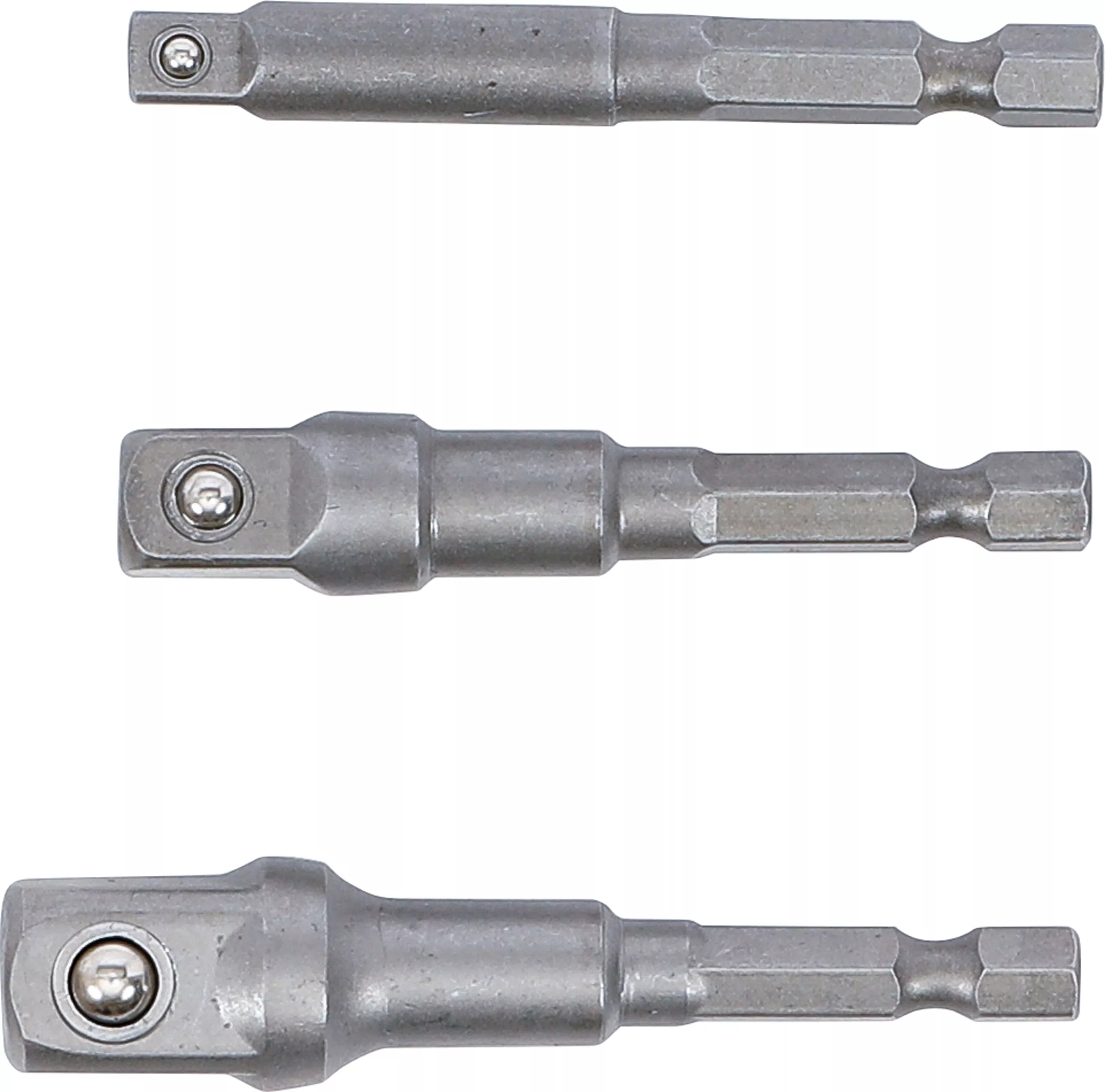Set adaptoare pentru masini de gaurit | antrenare 6 colturi exterior 6,3 mm (1/4") | antrenat prin 6 colturi exterior 6,3 mm (1/4"), 10 mm (3/8"), 12,5 mm (1/2"), 3 piese [3]