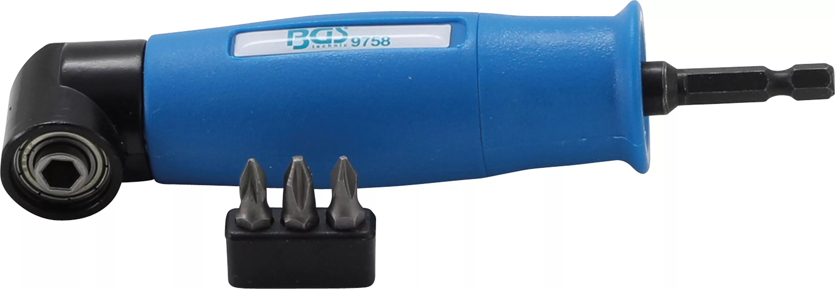 Adaptor dispozitiv unghiular de gaurire | Antrenare hexagon exterior 6,3 mm (1/4") / Antrenat prin hexagon interior 6,3 mm (1/4") [1]
