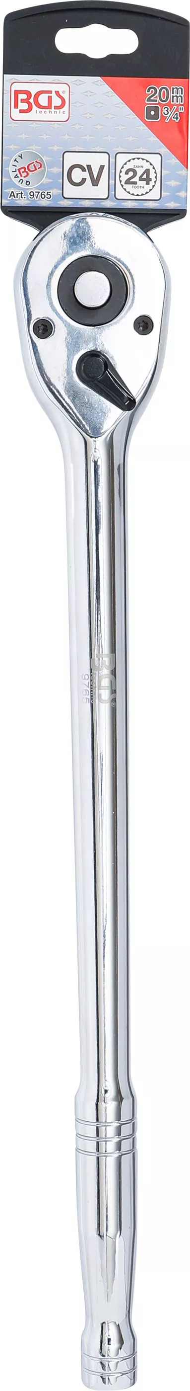 Clichet reversibil | Antrenat prin patrat exterior 20 mm (3/4") | 500 mm [6]