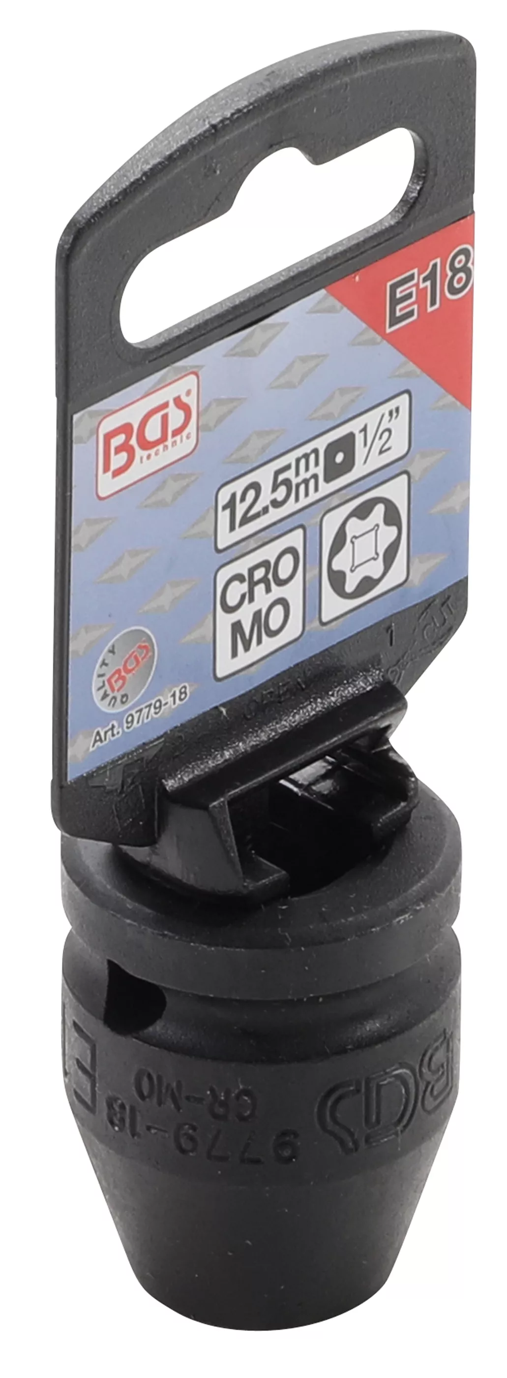 Cheie tubulara de impact Profil E | 12,5 mm (1/2") | E18 [2]