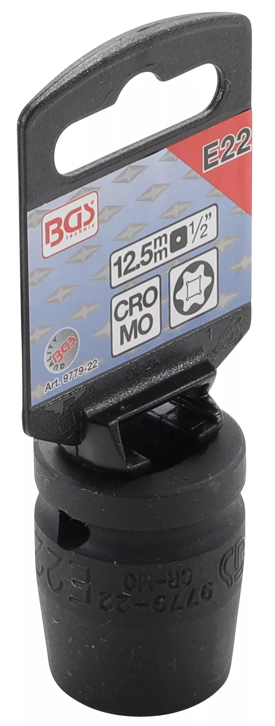 Cheie tubulara de impact Profil E | 12,5 mm (1/2") | E22 [2]