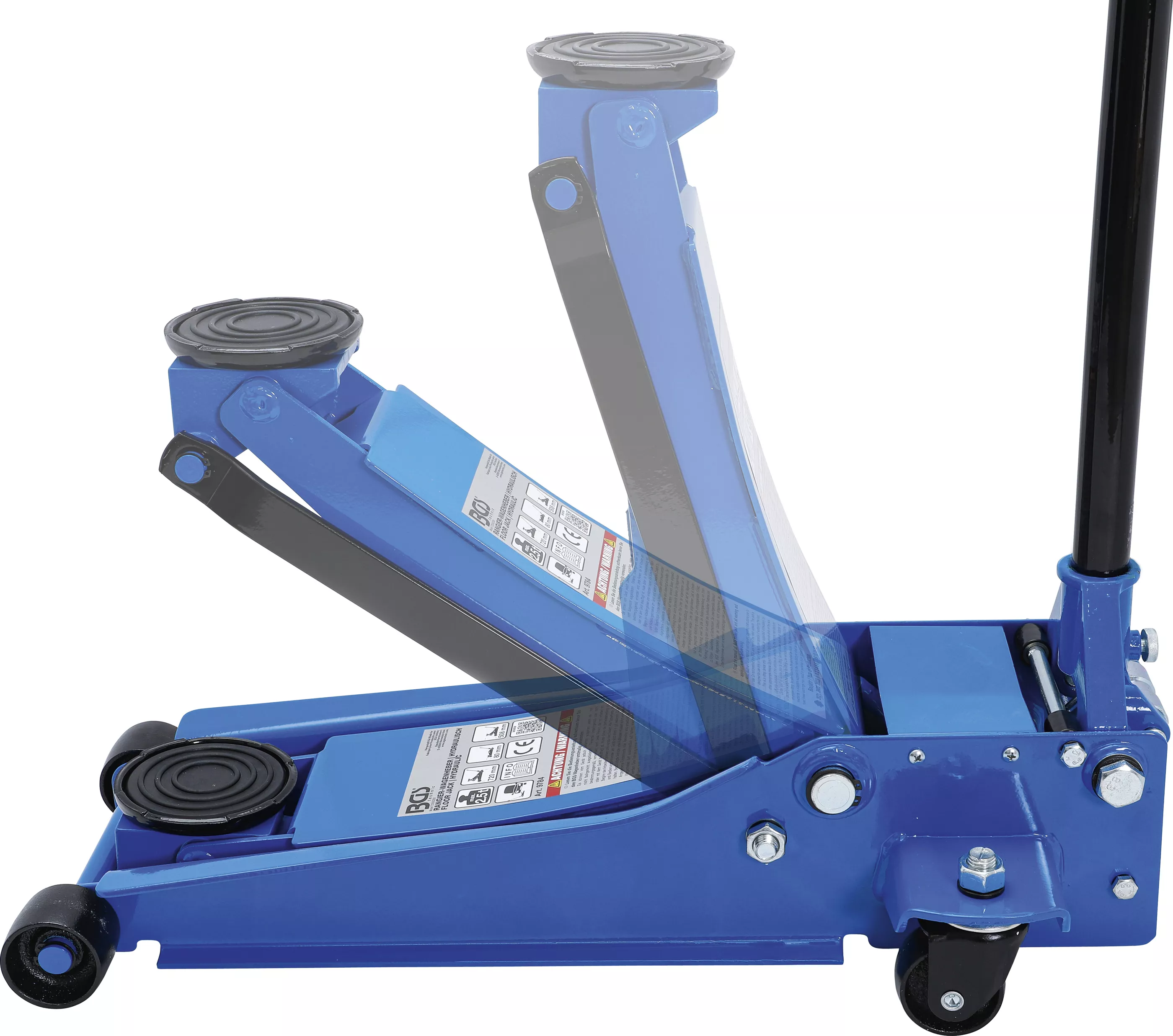 Cric vehicul pentru manevrare | hidraulic | extra plat | 2,5 t [2]