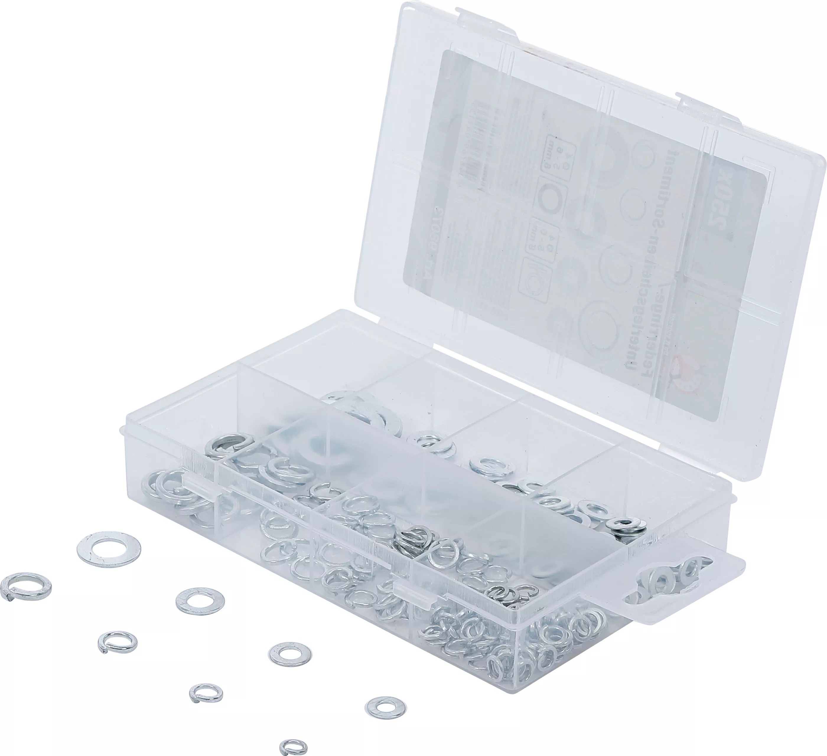Sortiment inele elastice / saibe de reazem | o 4 - 8 mm | 250 piese [1]