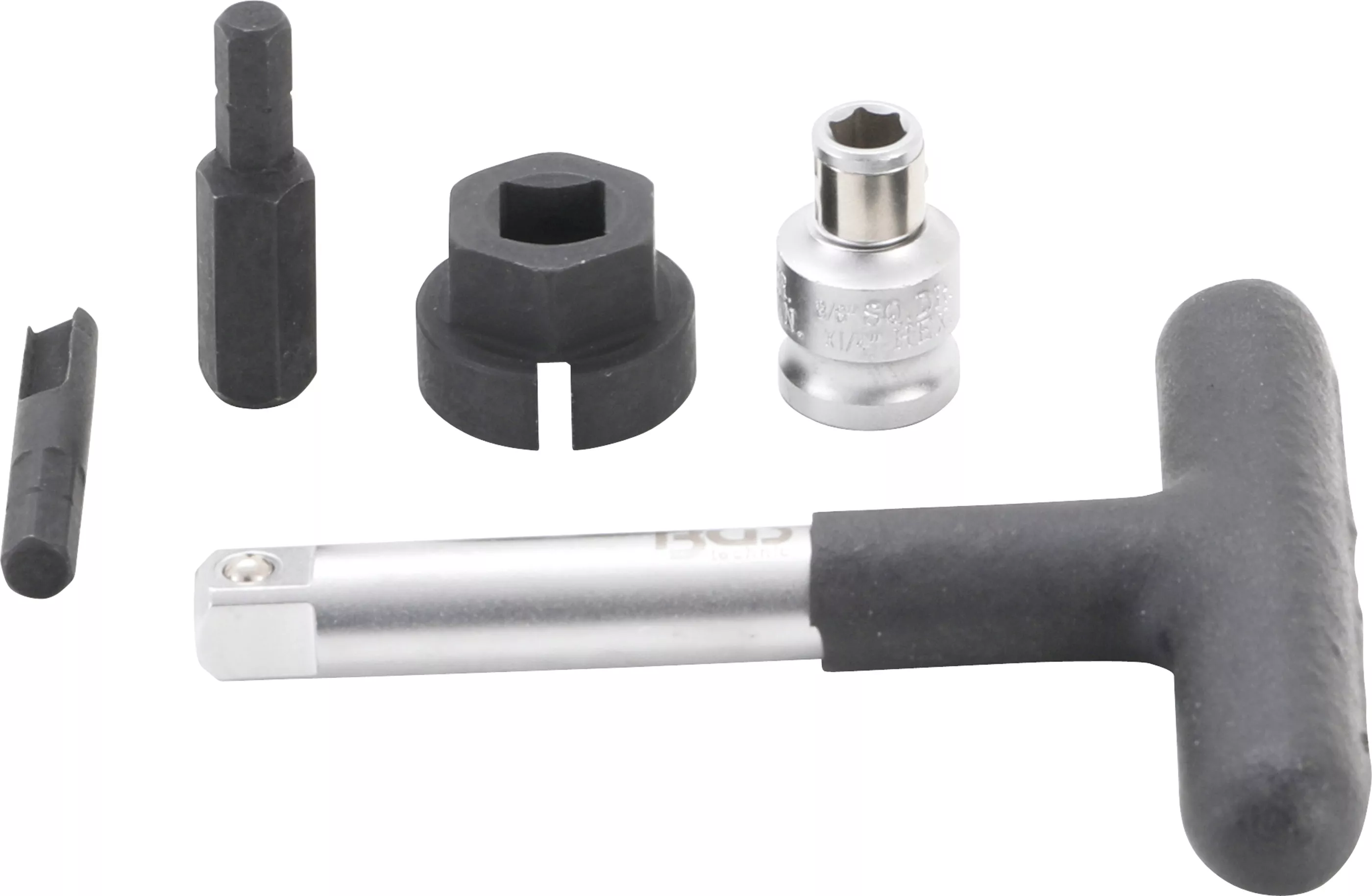 Set chei service ulei universal | pentru Busoane scurgere ulei din plastic | Antrenare hexagon exterior 6,3 mm (1/4") , Antrenat prin patrat exterior 10 mm (3/8") | 5 piese [2]