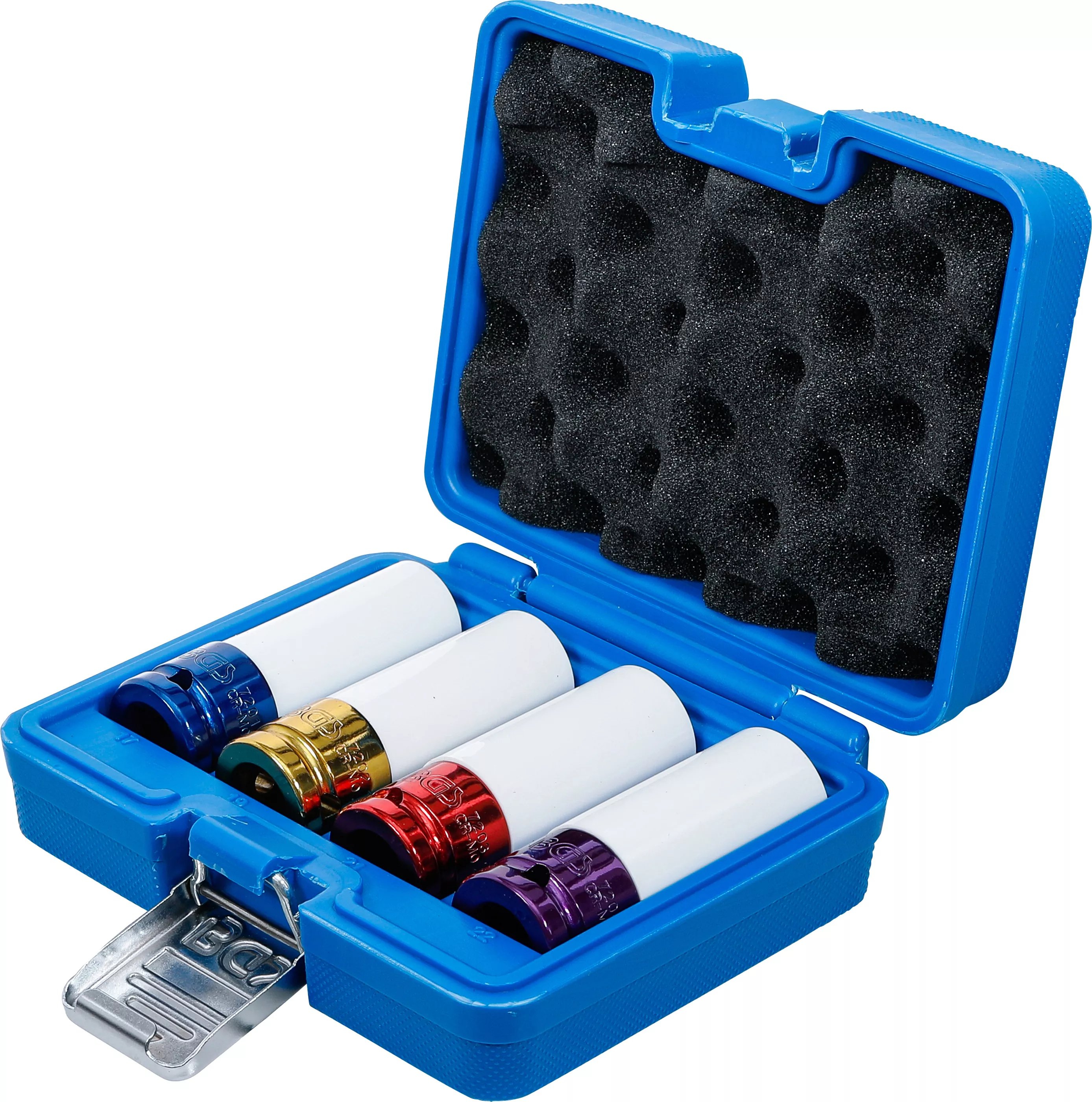 Set capete cheie de impact cu protectie | Antrenare patrat interior 12,5 mm (1/2") | 17 / 19 / 21 / 22 mm | 4 piese [3]
