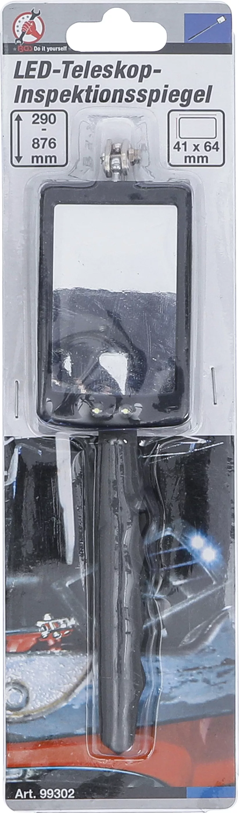 Oglinda telescopica de inspectie cu LED | 290 - 876 mm [6]