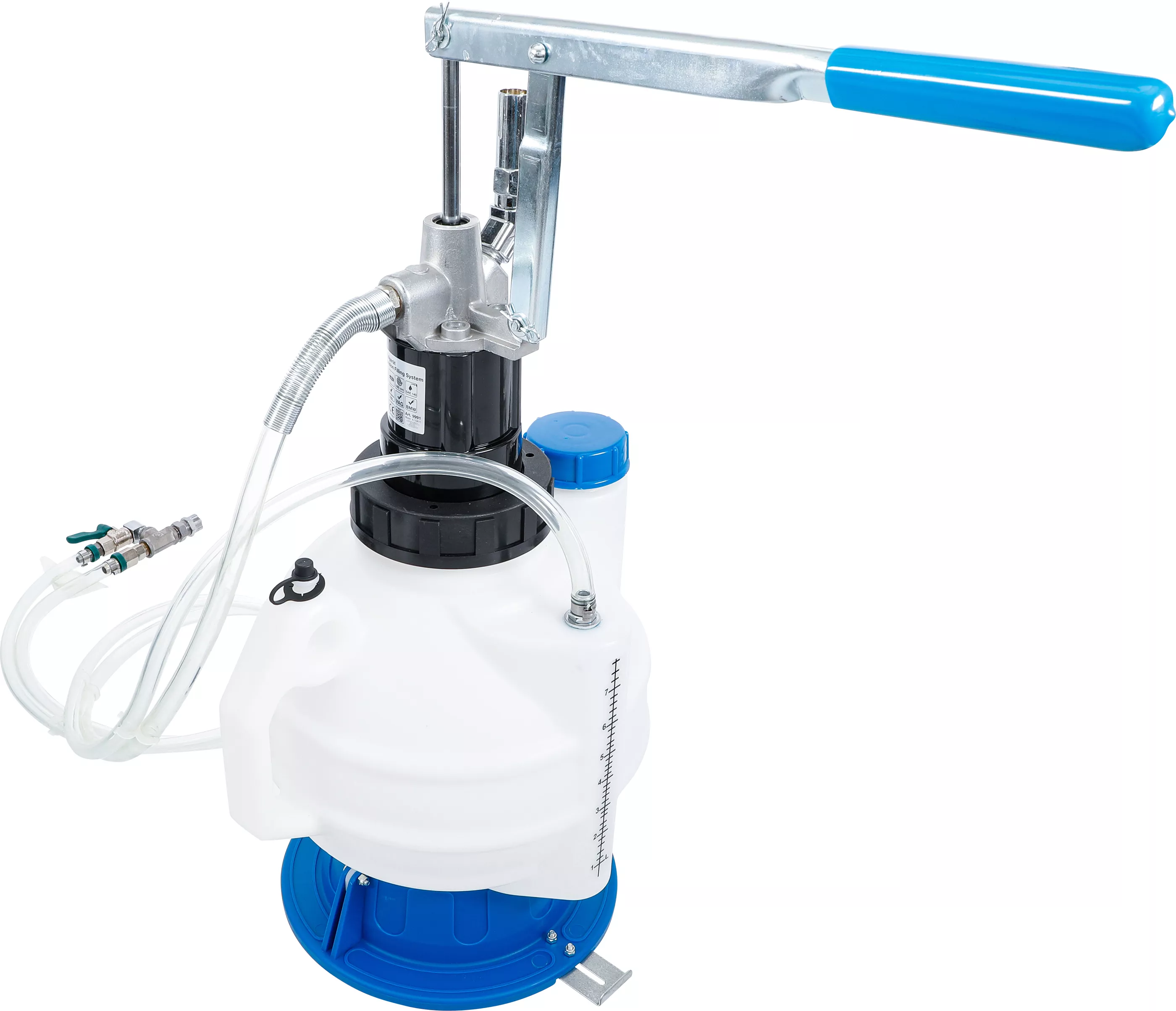 Aparat umplere ulei transmisie cu pompa manuala | cu sistem retur | cu 8 adaptoare | 7 l [2]