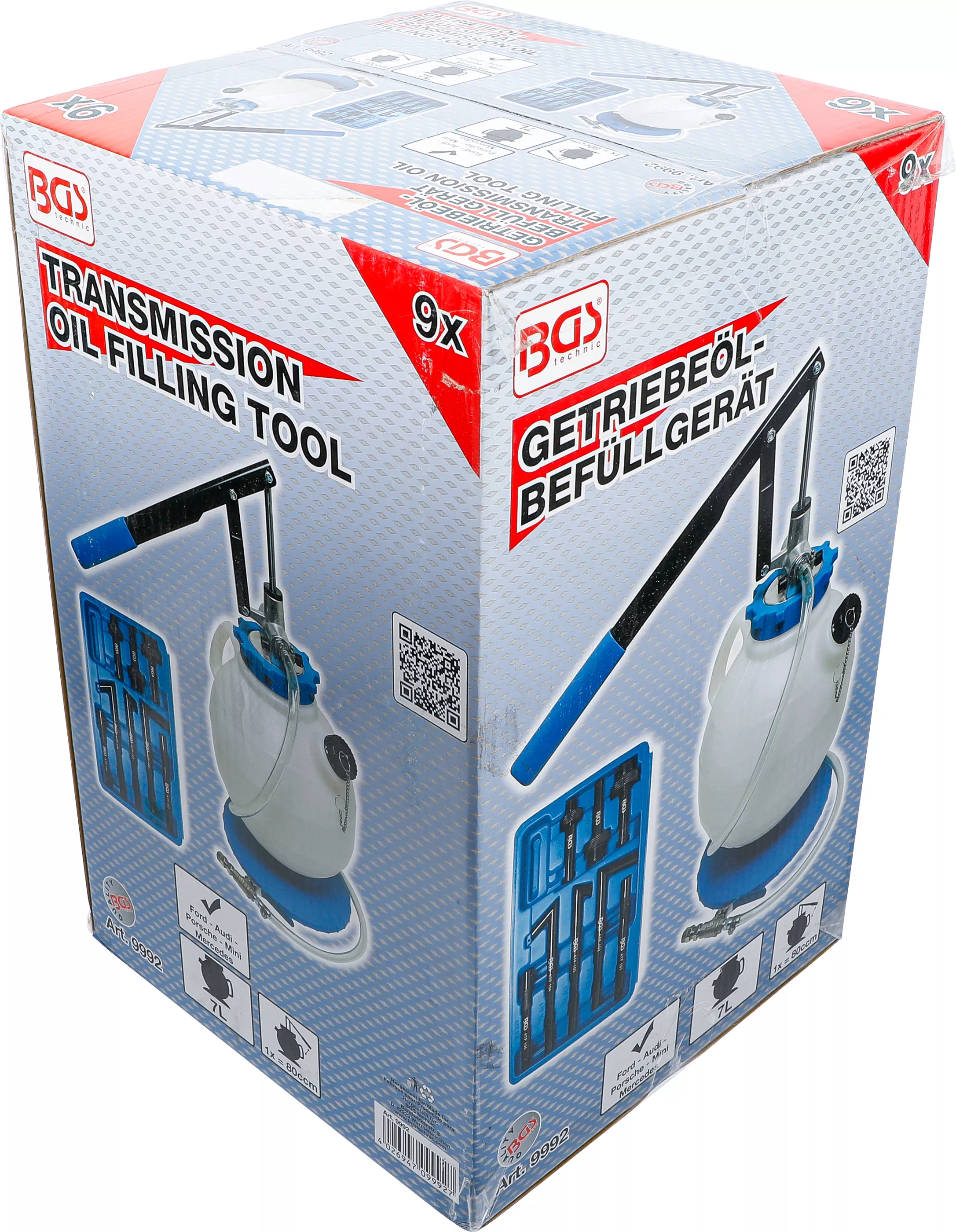 Aparat umplere ulei transmisie cu pompa manuala | cu 8 adaptoare | 7 l [4]