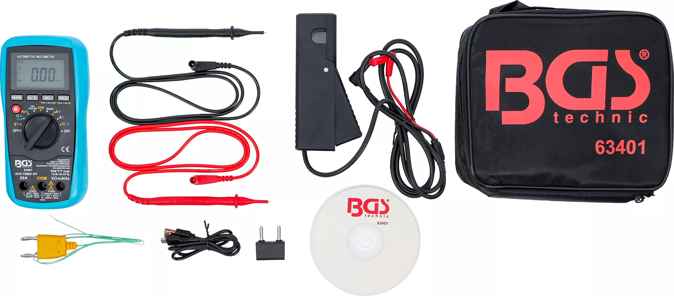 Multimetru Digital Auto cu Interfață USB - BGS Technic [3]
