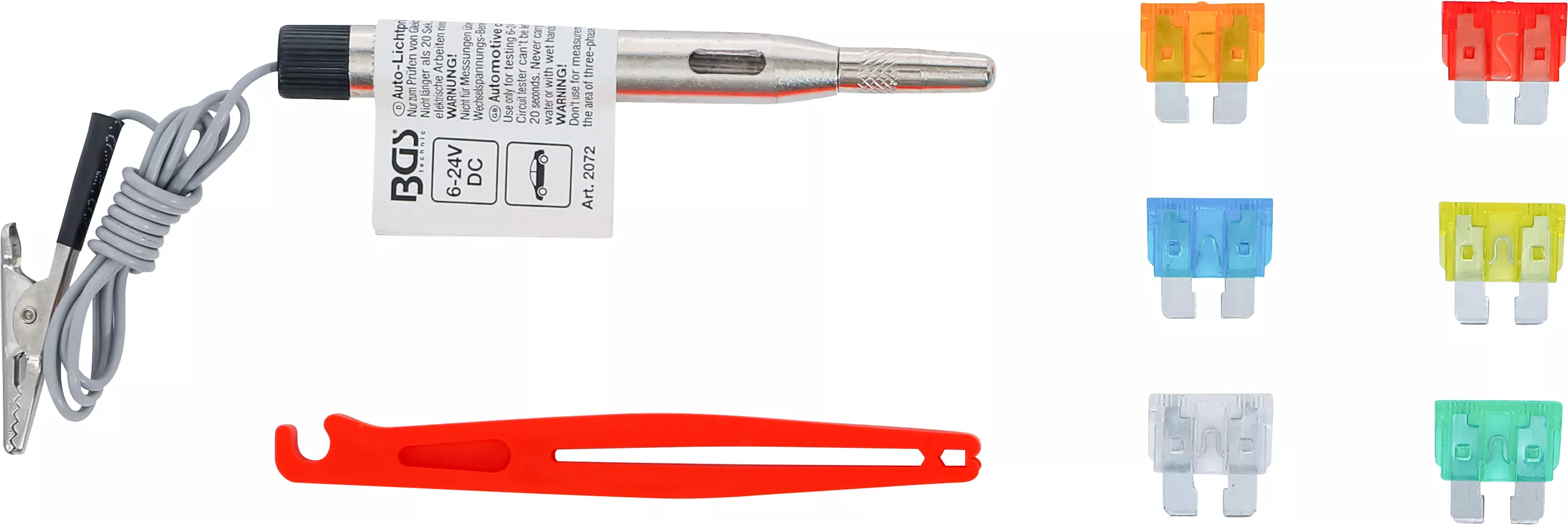 Set de siguranțe auto standard, 92 bucăți cu extractor și tester – BGS Technic [2]