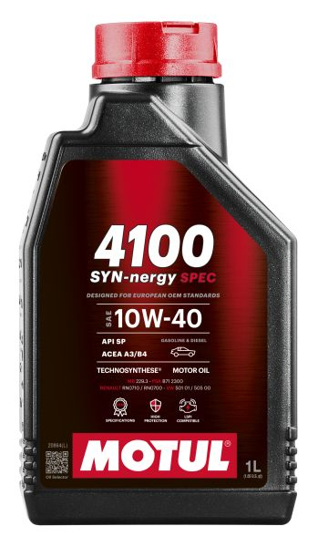 Ulei motor Motul 4100 Syn-nergy SPEC 10W-40 – 1L / 4L / 5L [1]