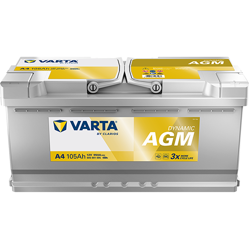 VARTA DYNAMIC AGM 12V 105Ah EN 950A 394x175x190mm [1]