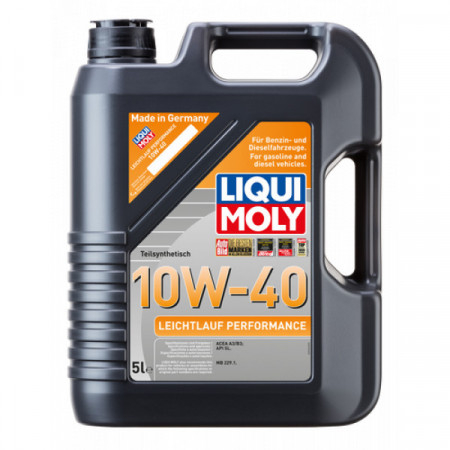 10W40 - LIQUI MOLY Leichtlauf Performance 10W-40 5L – Ulei Motor Semisintetic pentru Benzină și Diesel