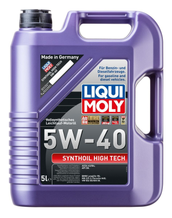 Auto-Moto - LIQUI MOLY Synthoil High Tech 5W-40 5L – Ulei Motor Full Sintetic A3/B4 BMW, MB, VW