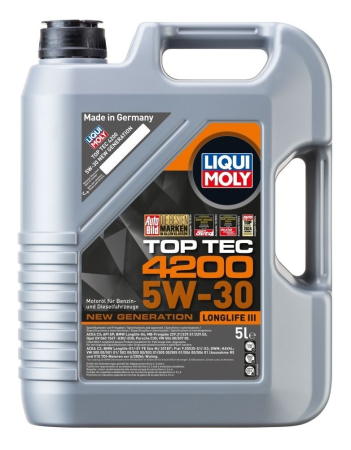 Auto-Moto - LIQUI MOLY Top Tec 4200 5W-30 5L – Ulei Motor Sintetic VW 504/507, BMW LL-04, MB 229.52