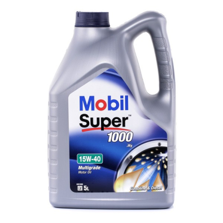 15W40 - MOBIL Super 1000 X1 15W-40 5L – Ulei Motor Mineral pentru Benzină și Diesel