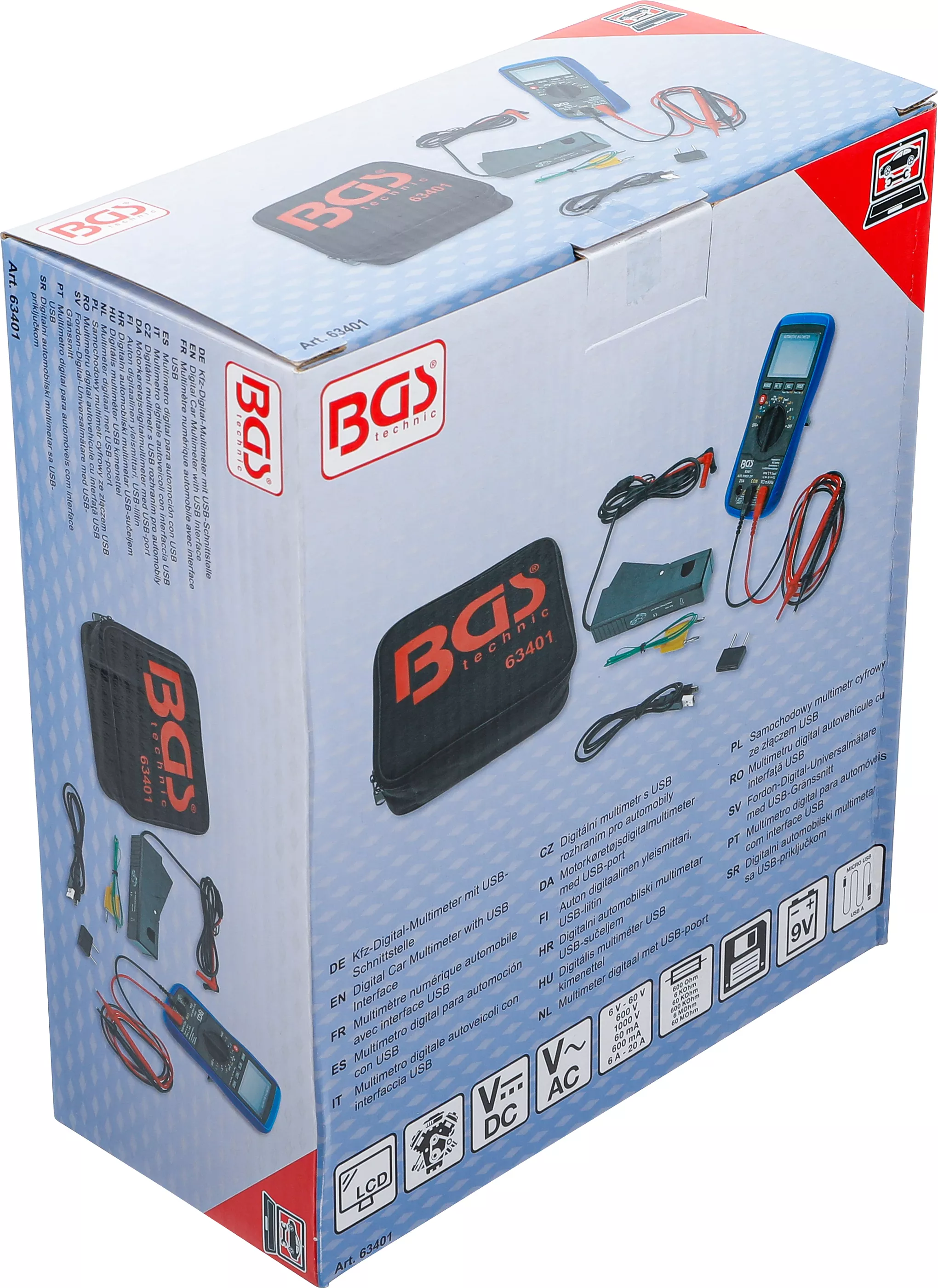 Multimetru Digital Auto cu Interfață USB - BGS Technic [3]