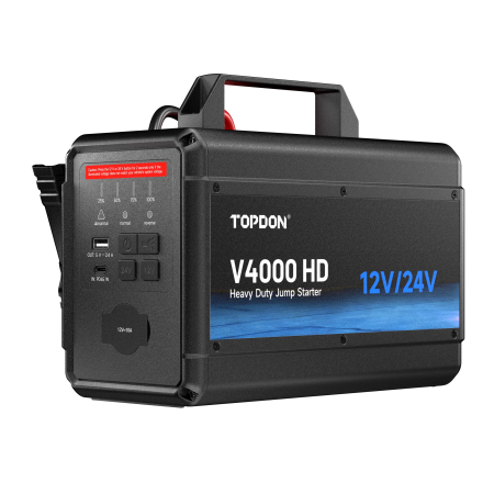 Topdon V4000HD – Jump Starter Heavy Duty 12V/24V pentru Camioane, TIR și Autoturisme [6]